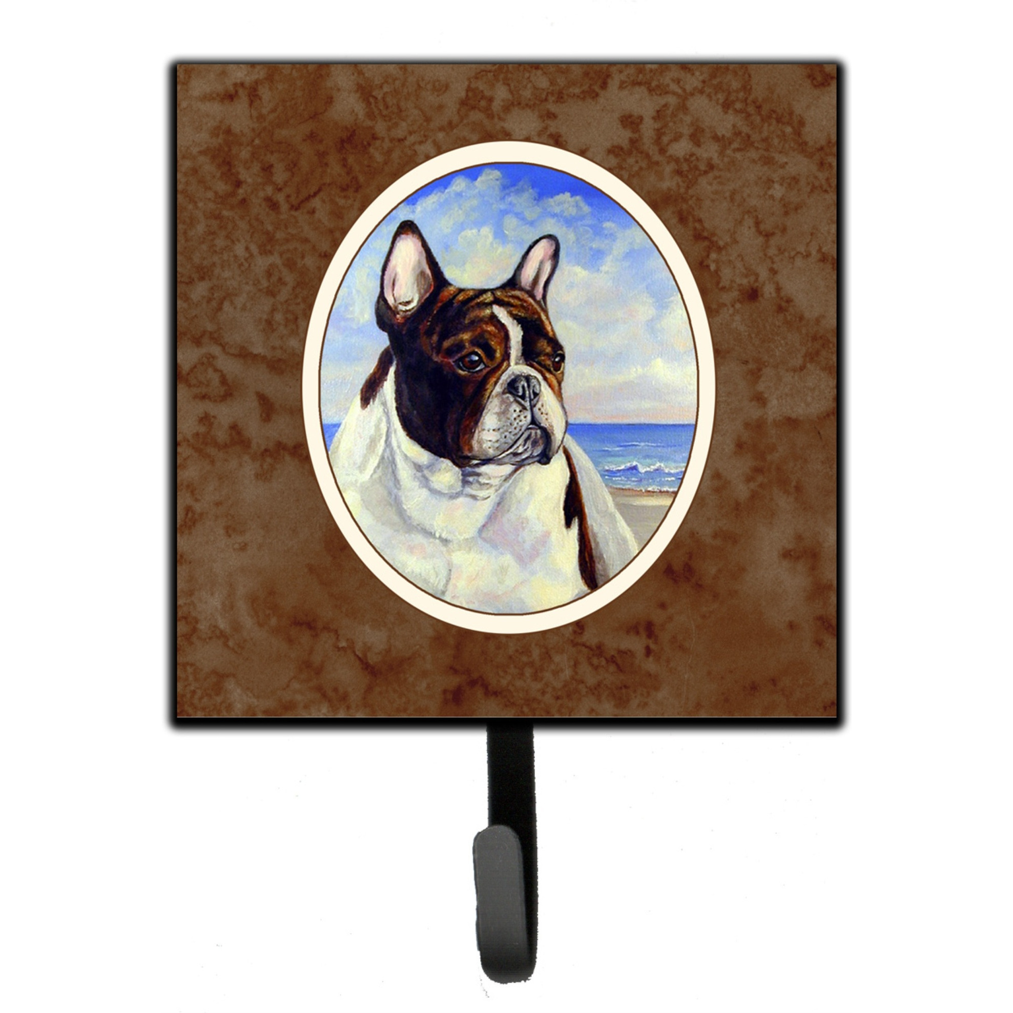 &quotCaroline's Treasures French Bulldog at the beach Leash or Key Holder 7171SH4, Small, Multicolor"