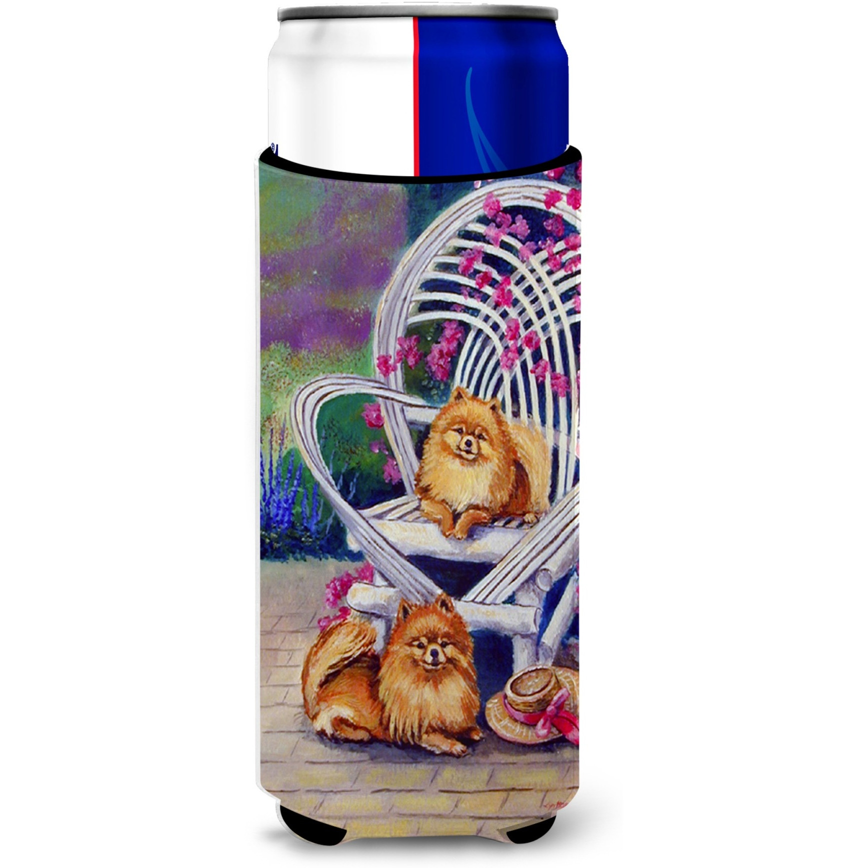 Red Pomeranians Ultra Beverage Insulators for slim cans 7176MUK