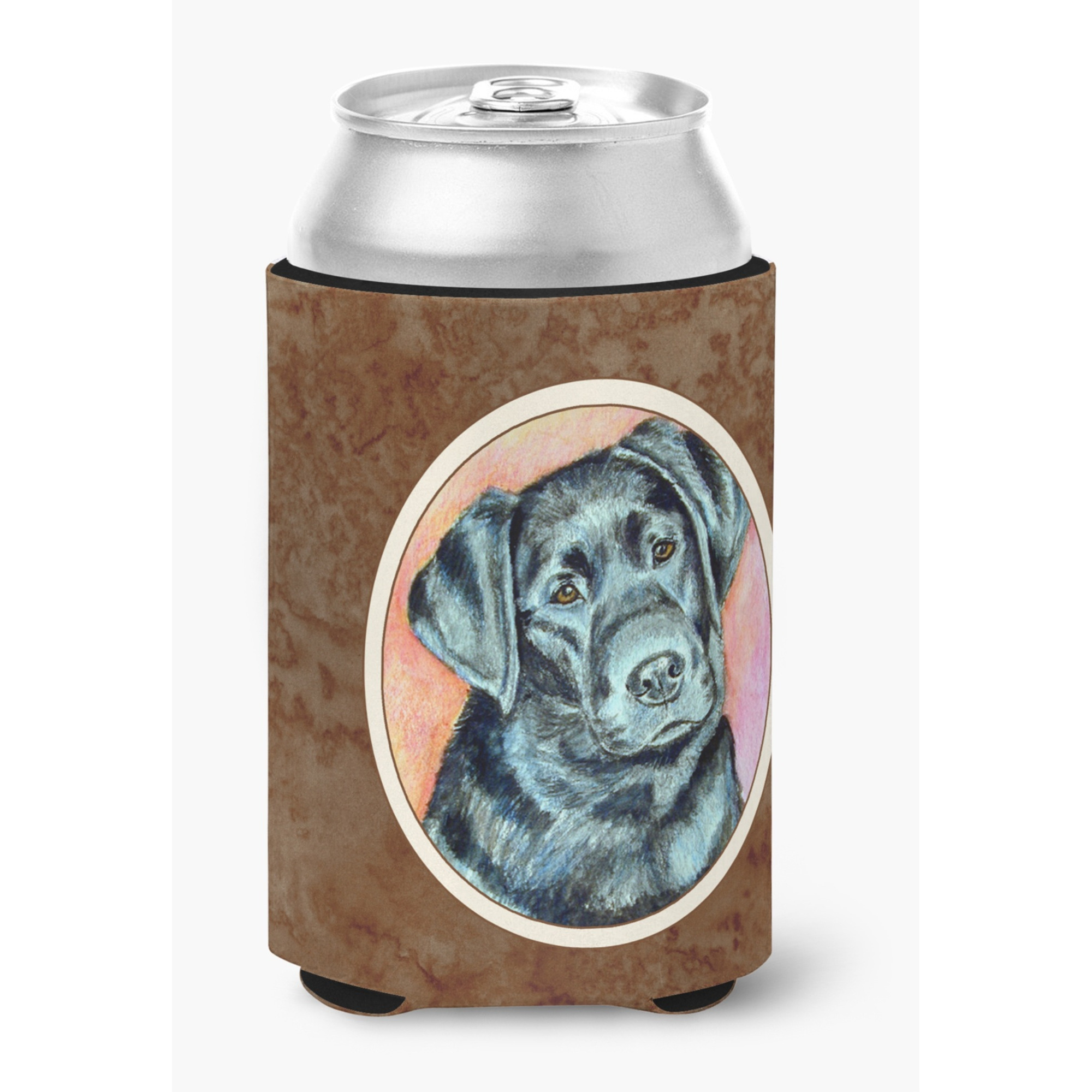 &quotCaroline's Treasures 7177CC Black Labrador Can Or Bottle Hugger, Multicolor"