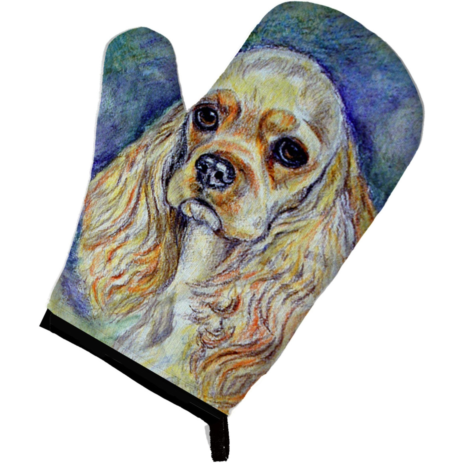 &quotCaroline's Treasures 7178OVMT Buff Cocker Spaniel Oven Mitt, 12"" by 8.5"", Multicolor"