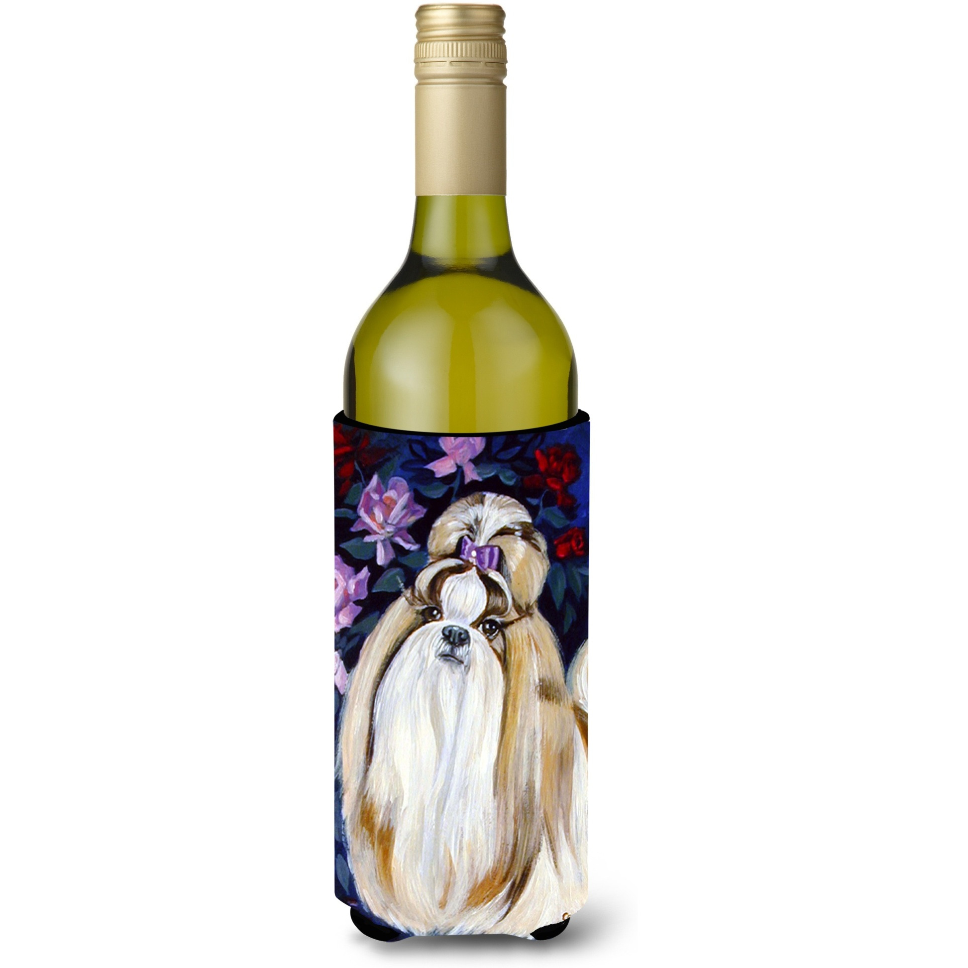 Shih Tzu Wine Bottle Beverage Insulator Beverage Insulator Hugger