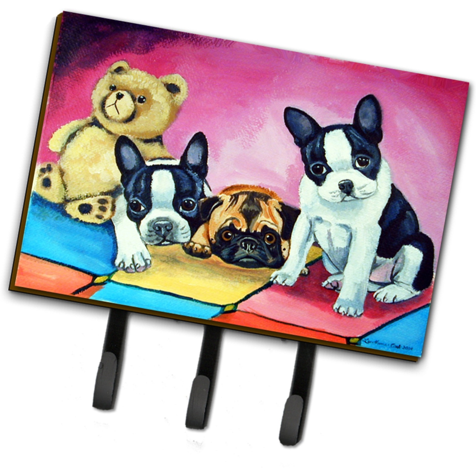 &quotCaroline's Treasures 7205TH68 plea Breeds Leash Holder or Key Hook, Large, Multicolor"