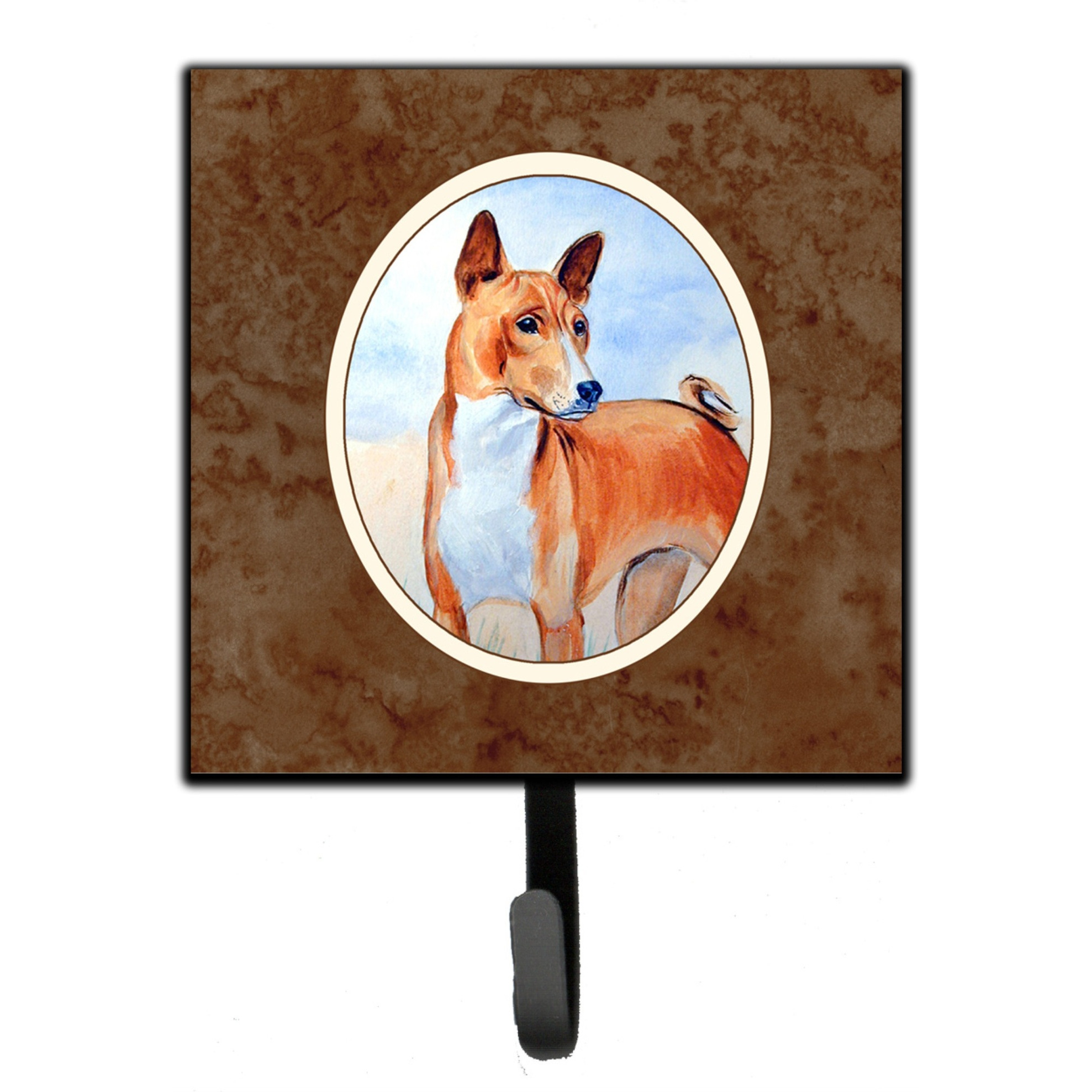 &quotCaroline's Treasures Red and White Basenji Leash or Key Holder 7223SH4, Small, Multicolor"