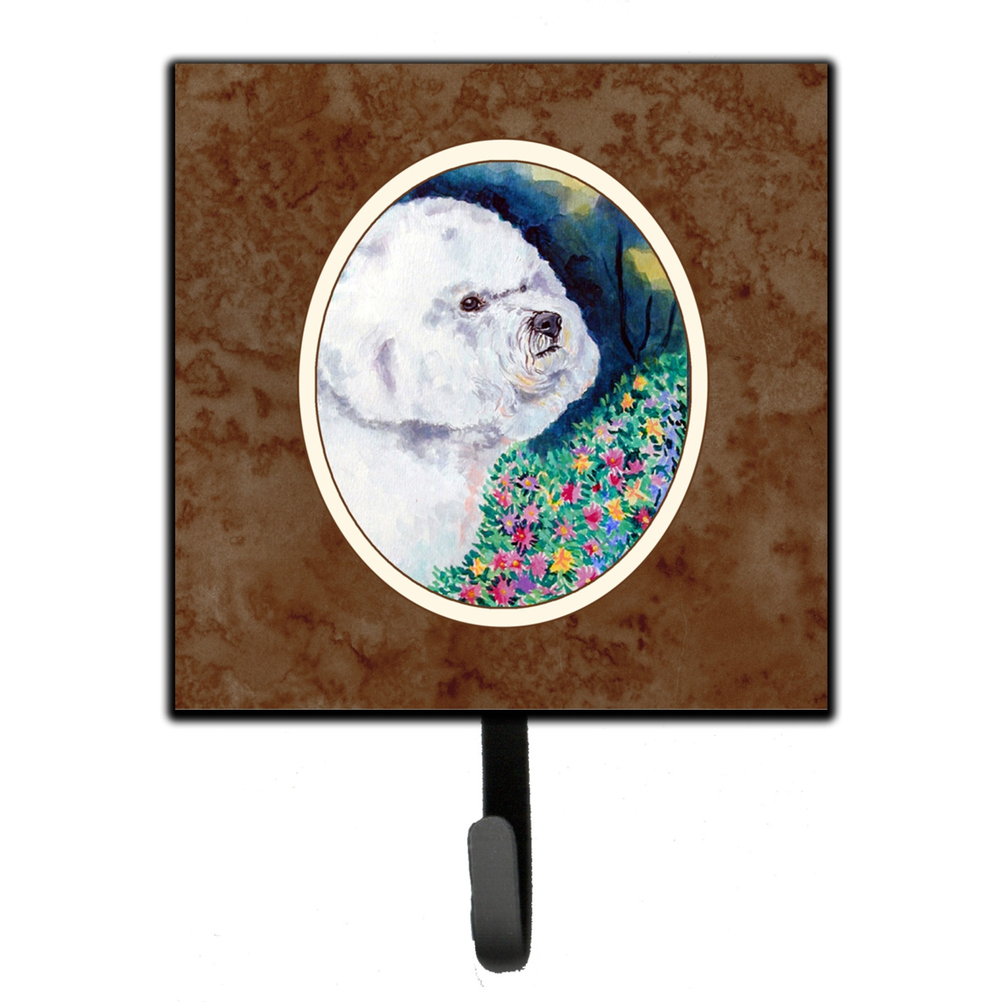&quotCaroline's Treasures Bichon Frise Leash or Key Holder 7225SH4, Small, Multicolor"