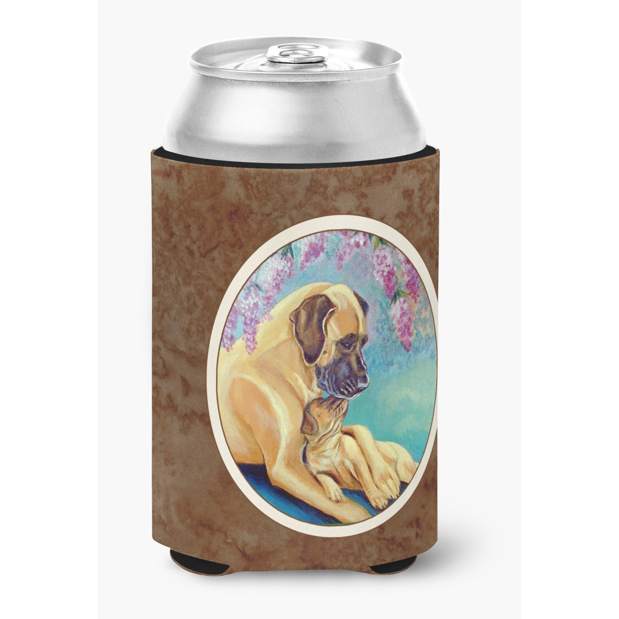 &quotCaroline's Treasures 7233CC Great Dane And Puppy Can Or Bottle Hugger, Multicolor"