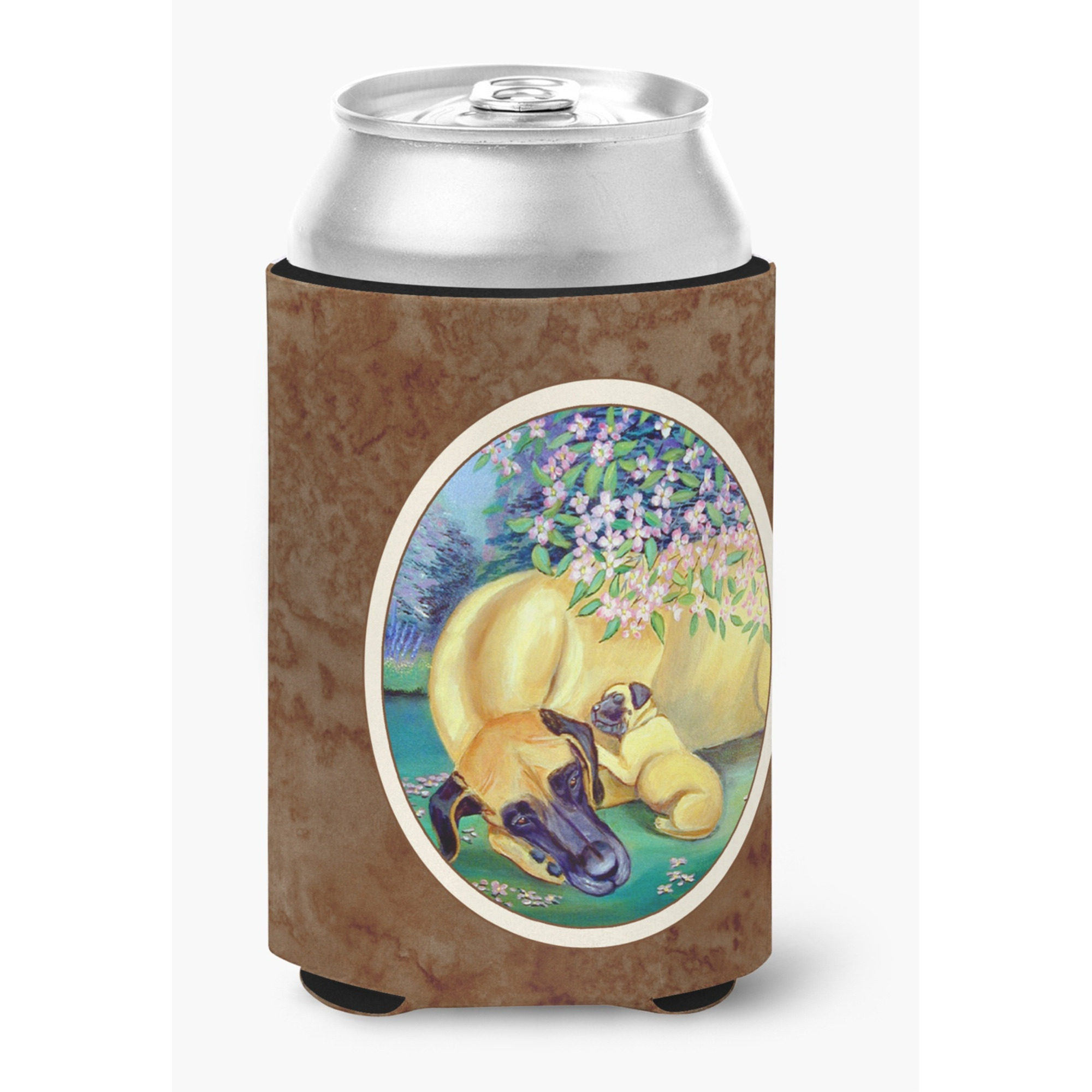 &quotCaroline's Treasures 7234CC Great Dane And Puppy Can Or Bottle Hugger, Multicolor"