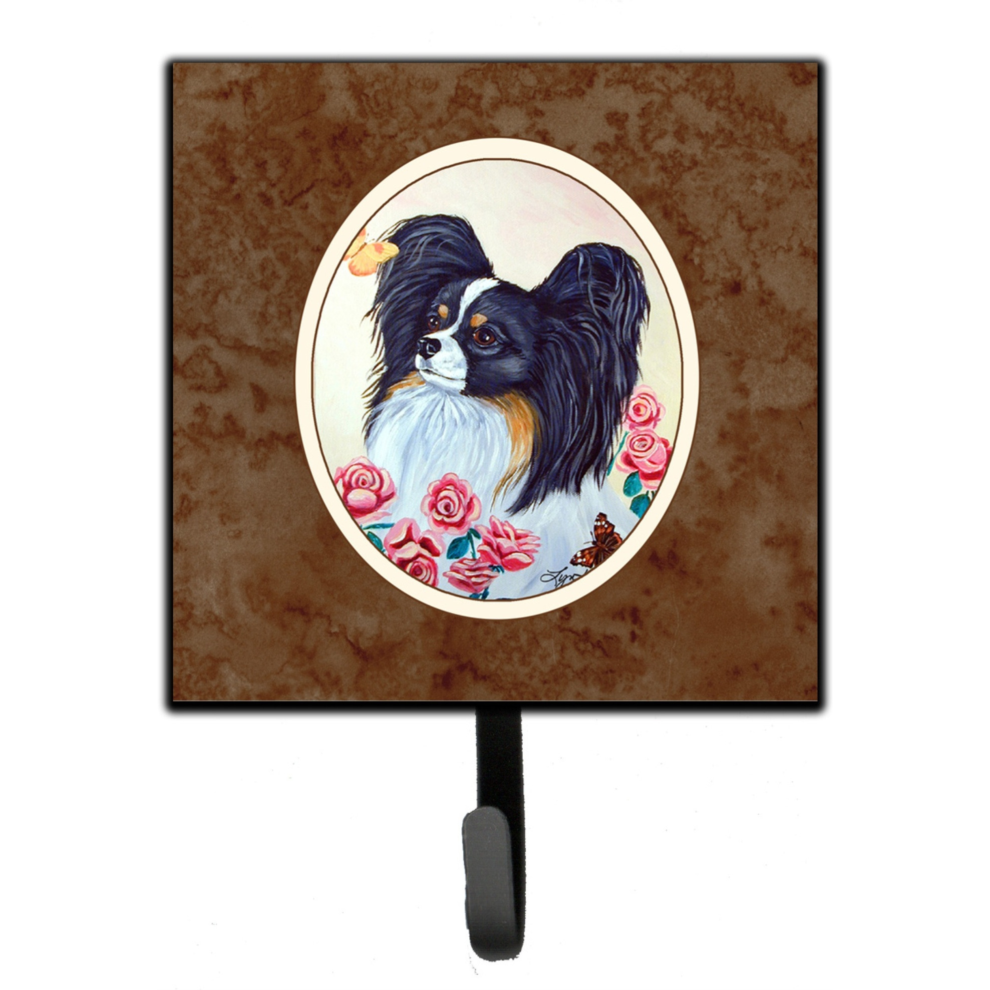&quotCaroline's Treasures Papillon Leash or Key Holder 7236SH4, Small, Multicolor"