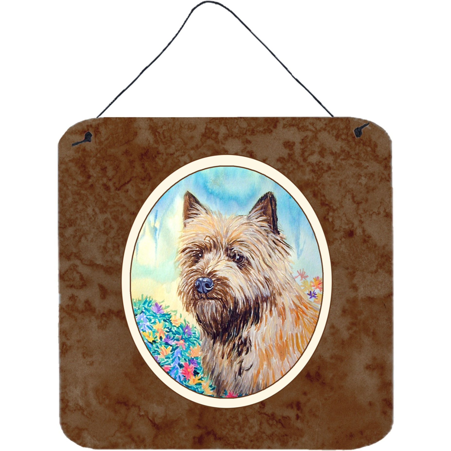 &quotCaroline's Treasures Cairn Terrier Wall or Door Hanging Prints 7238DS66, 6"" x 6"", Multicolor"