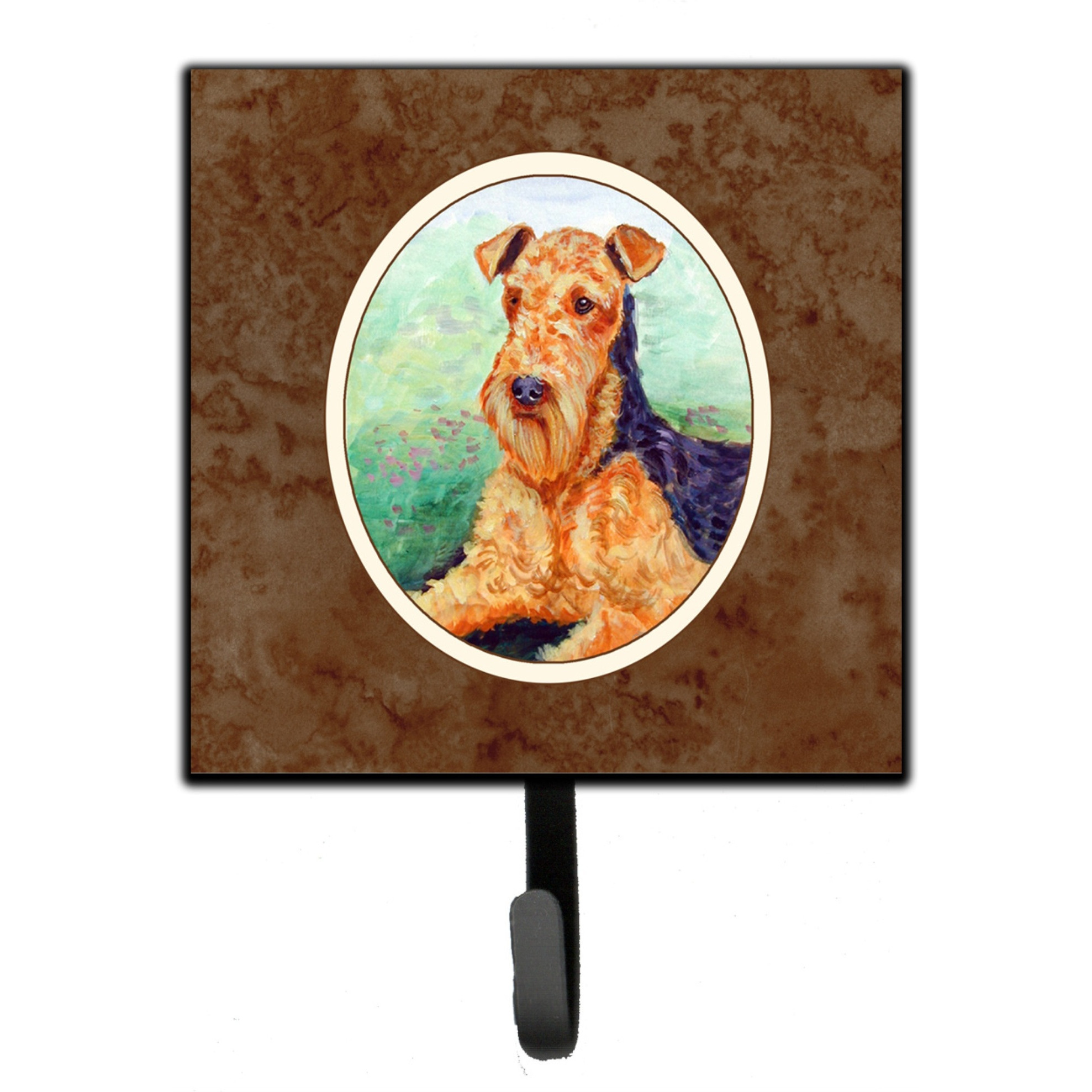 &quotCaroline's Treasures Airedale Terrier Leash or Key Holder 7239SH4, Small, Multicolor"