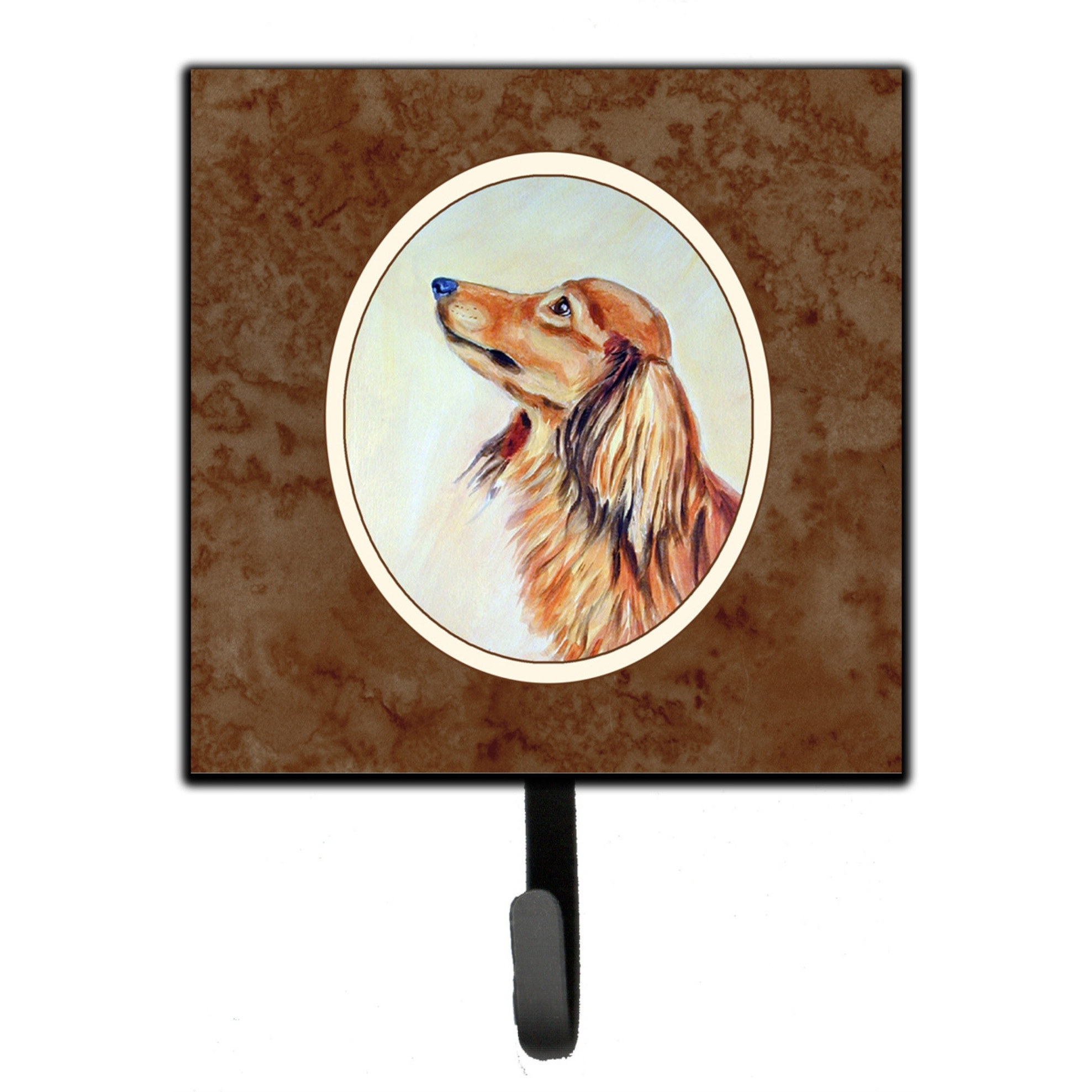 &quotCaroline's Treasures Long Haired Red Dachshund Leash or Key Holder 7240SH4, Small, Multicolor"