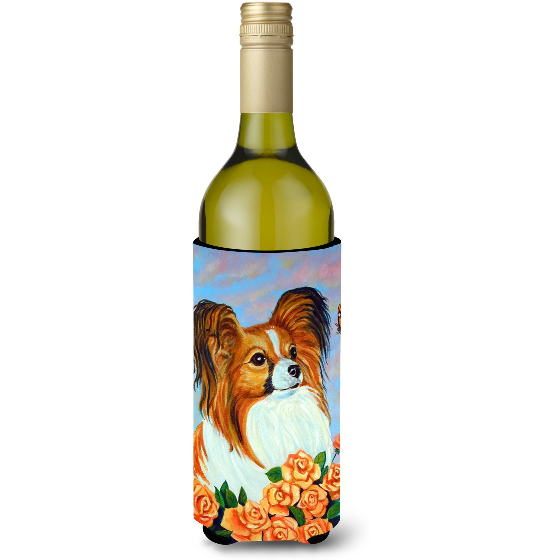 Papillon Wine Bottle Beverage Insulator Beverage Insulator Hugger 7246LITERK