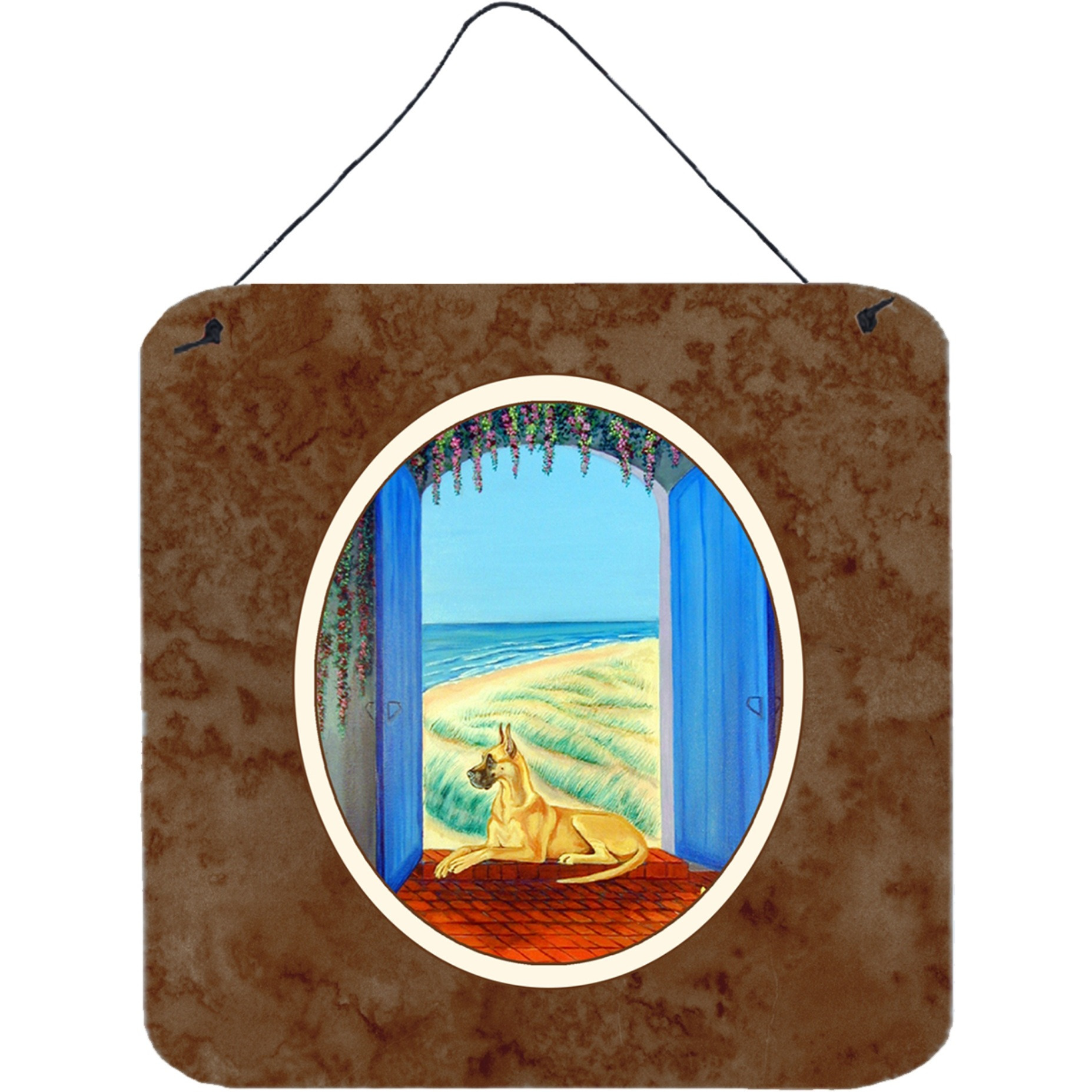 &quotCaroline's Treasures Dane Wall or Door Hanging Prints 7250DS66, 6HX6W, Multicolor"