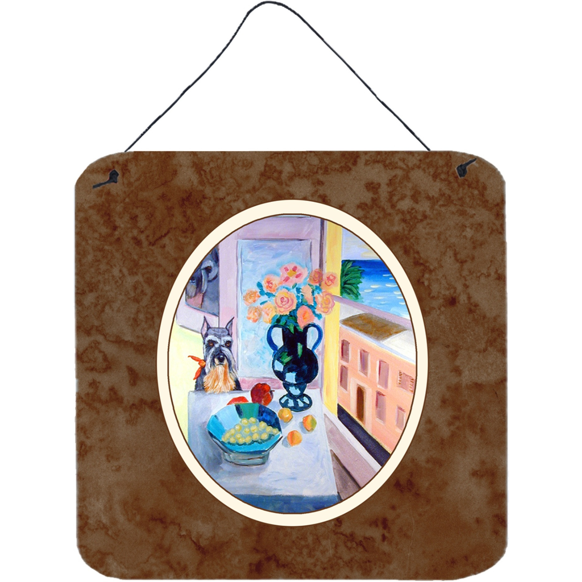 &quotCaroline's Treasures Schnauzer Wall or Door Hanging Prints 7255DS66, 6HX6W, Multicolor"