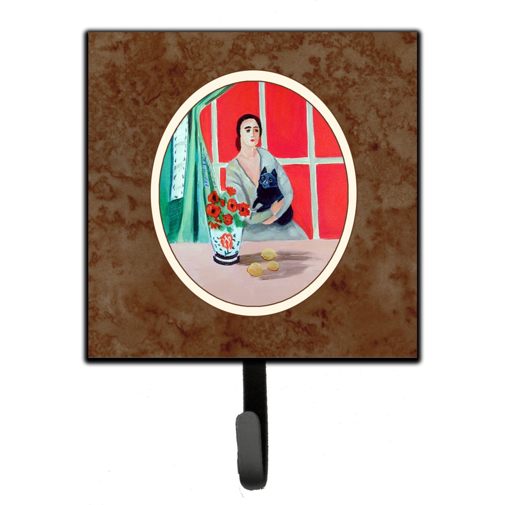 &quotCaroline's Treasures Lady with her Schipperke Leash or Key Holder 7269SH4, Small, Multicolor"