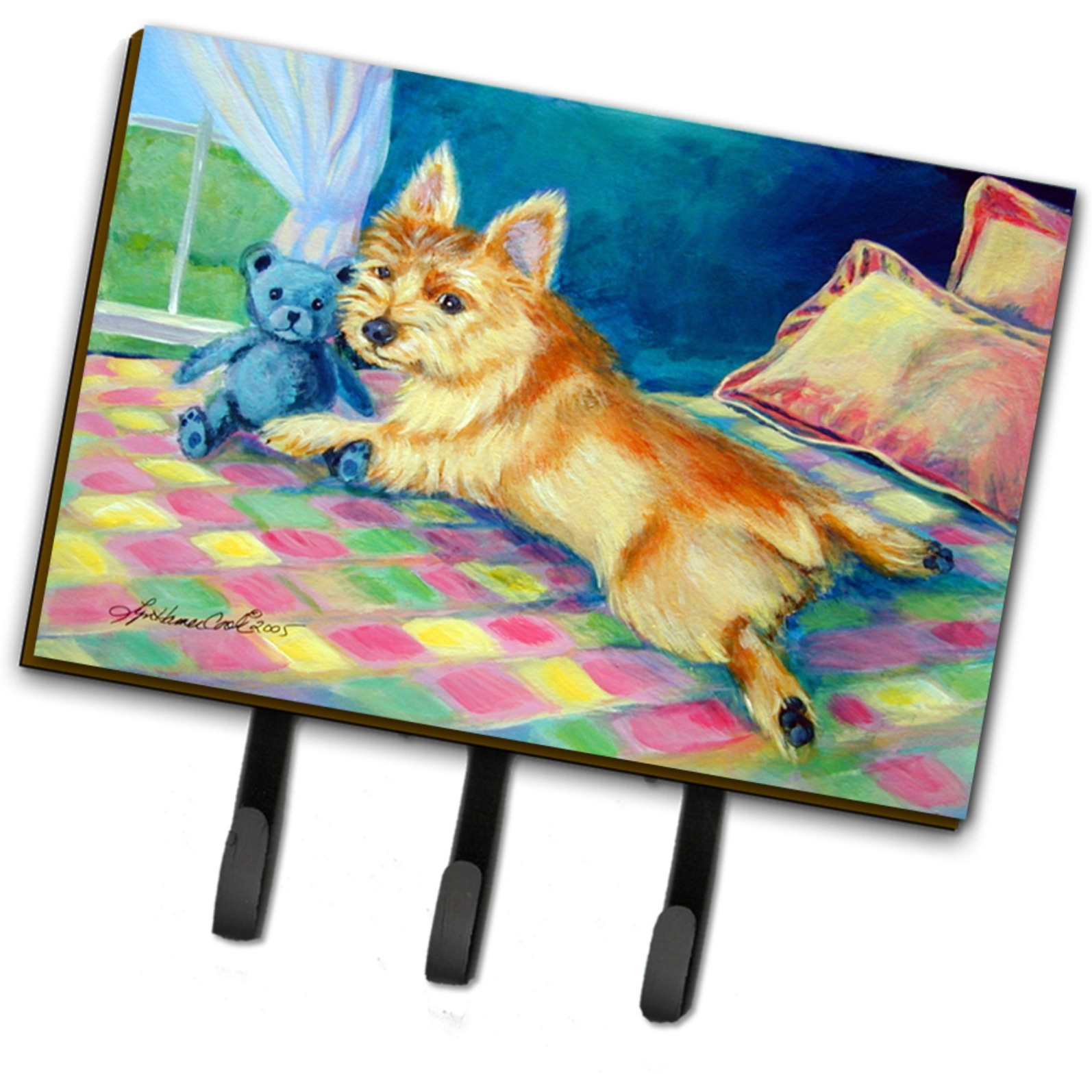 &quotCaroline's Treasures 7275TH68 Norwich Terrier Leash Holder or Key Hook, Large, Multicolor"