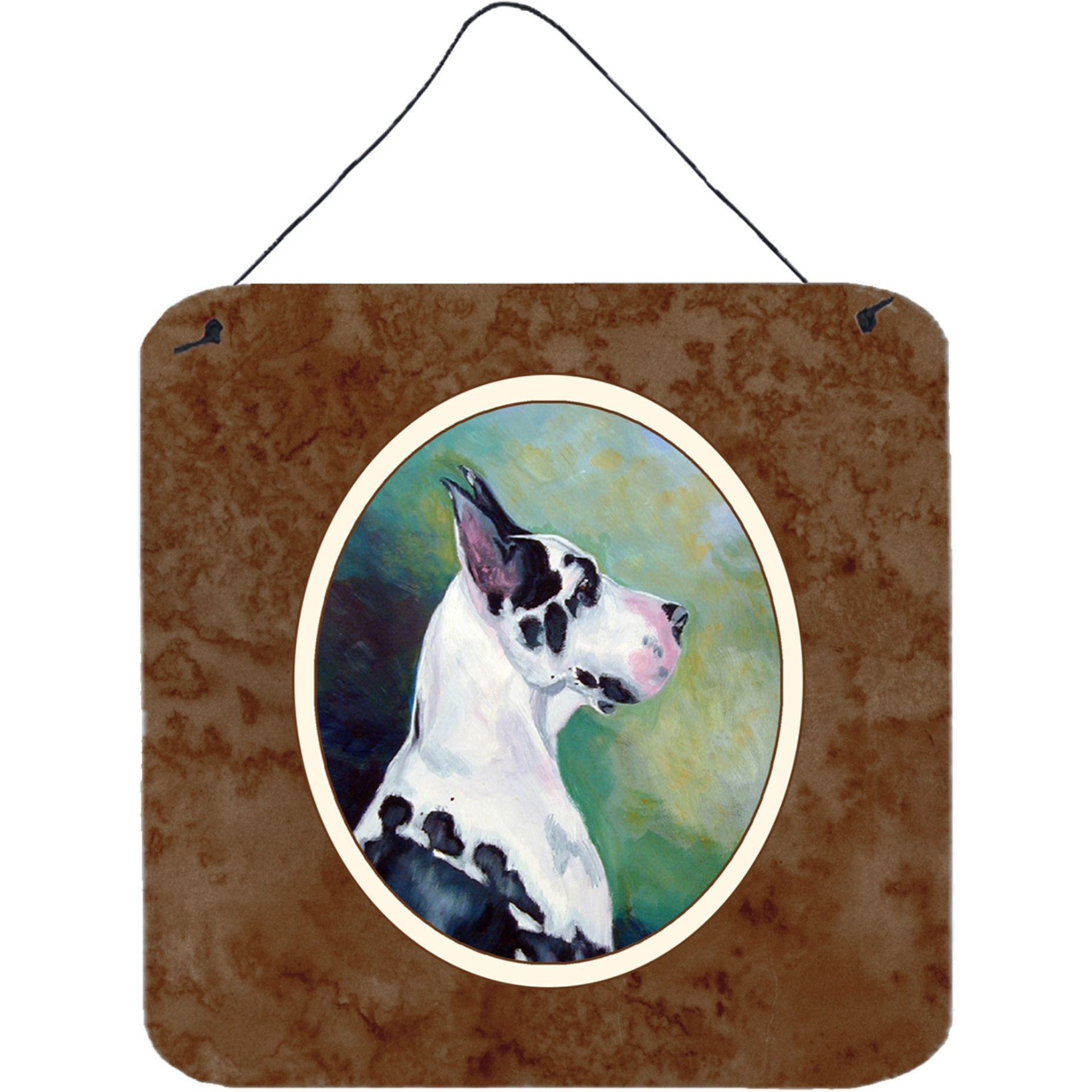 &quotCaroline's Treasures Harlequin Dane Wall or Door Hanging Prints 7278DS66, 6HX6W, Multicolor"