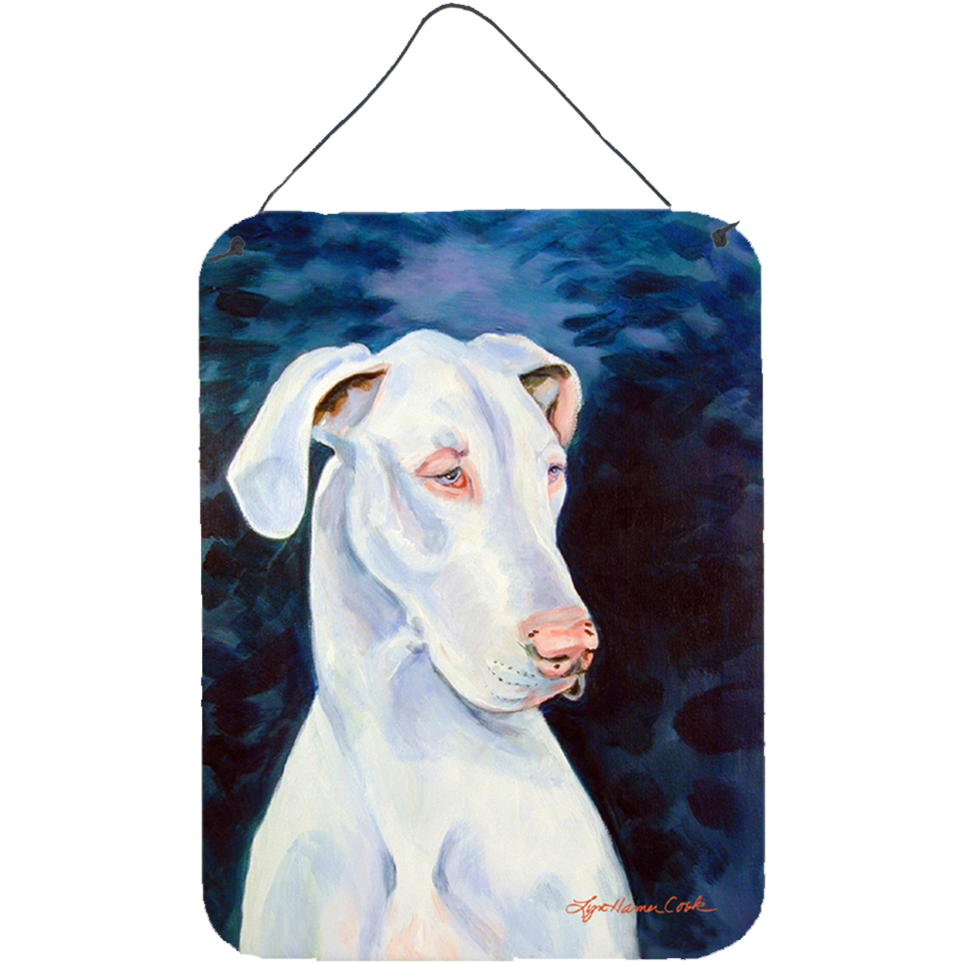 &quotCaroline's Treasures 7279DS1216 Great Dane Aluminium Metal Wall or Door Hanging Prints, 16"" x 12"", Multicolor"