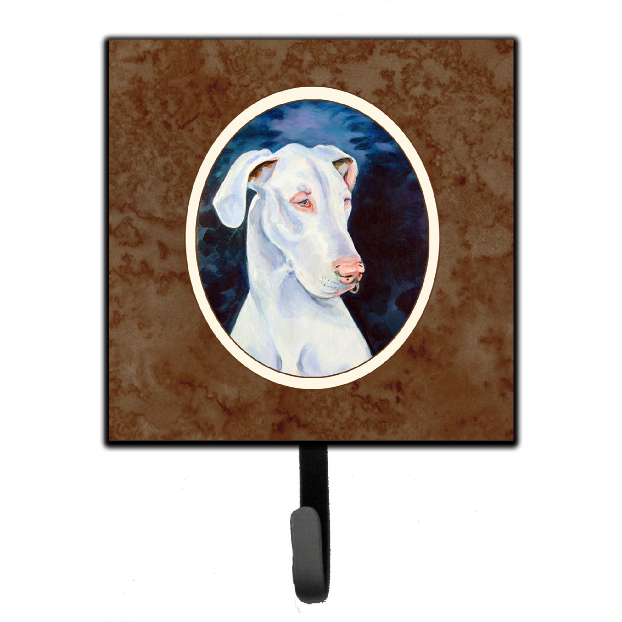 &quotCaroline's Treasures White Dane Leash or Key Holder 7279SH4, Small, Multicolor"