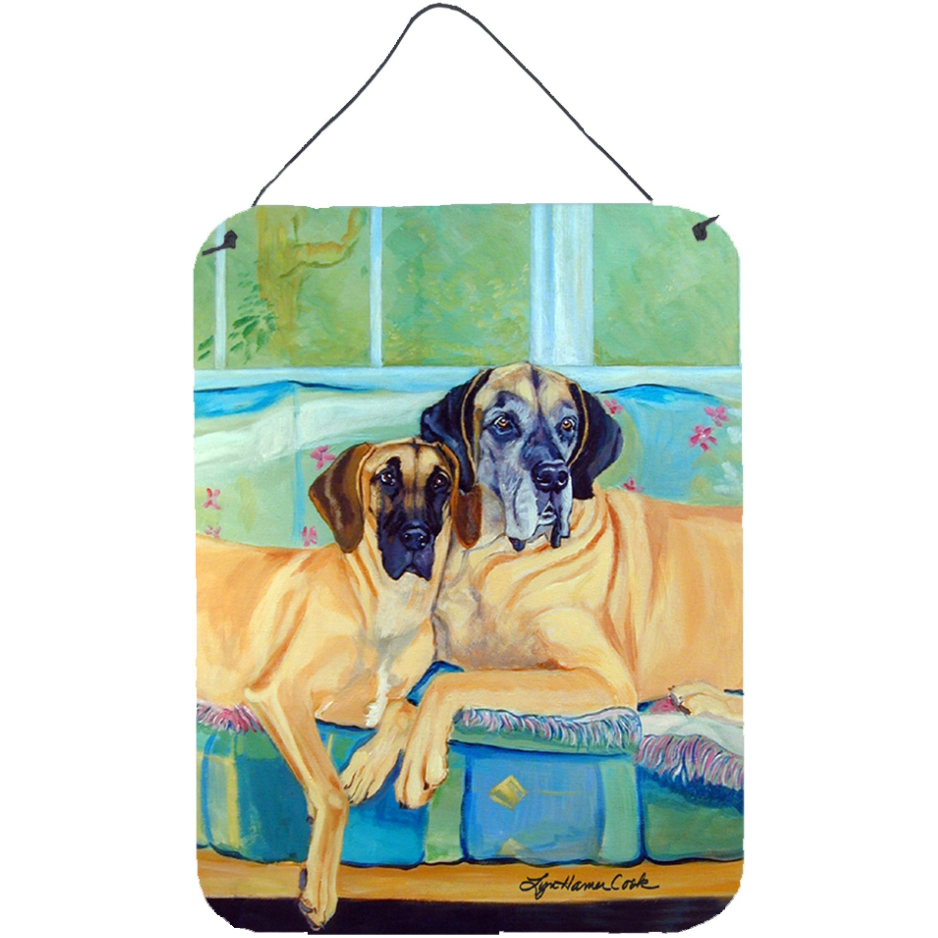 &quotCaroline's Treasures 7280DS1216 Great Dane Aluminium Metal Wall or Door Hanging Prints, 16"" x 12"", Multicolor"