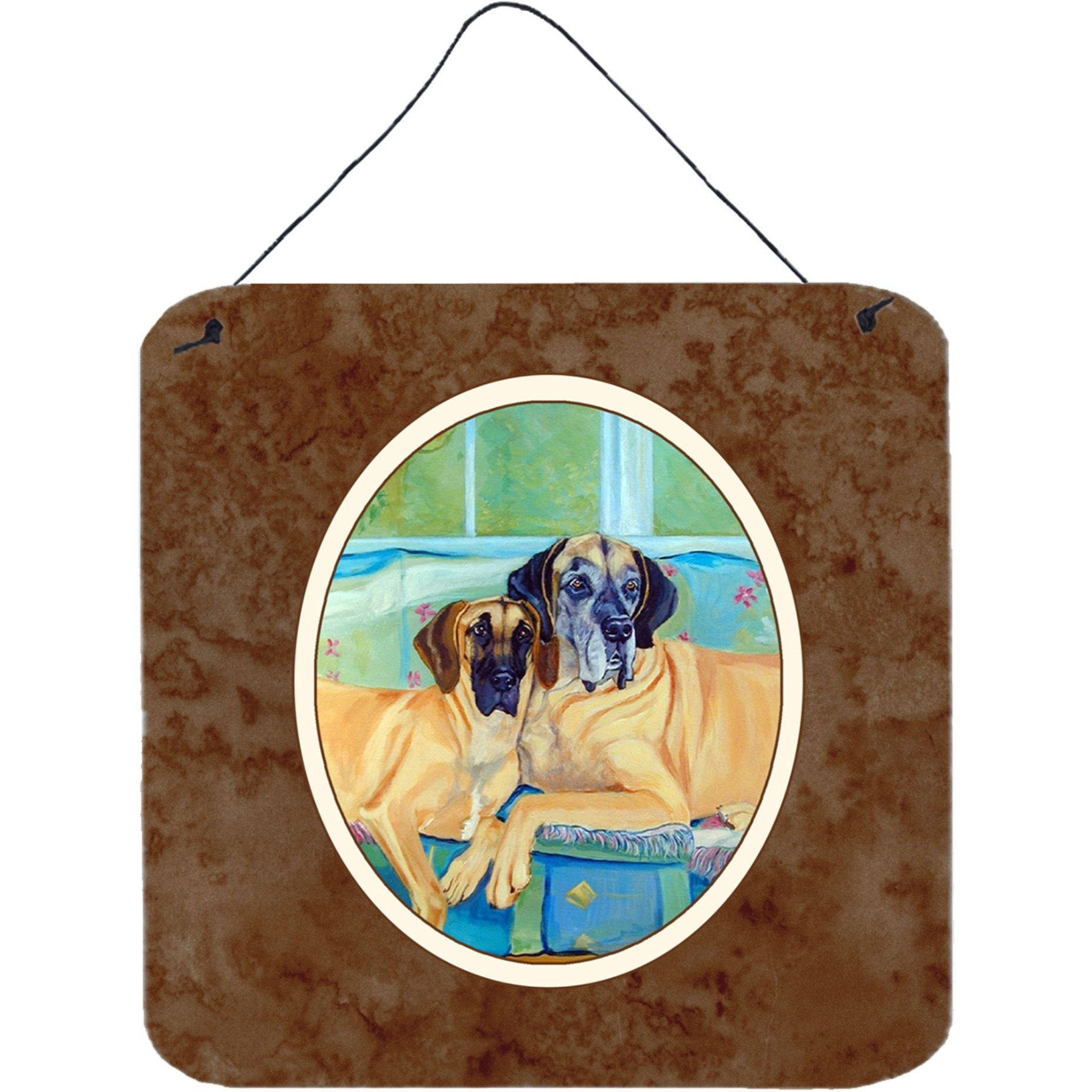 &quotCaroline's Treasures Dane Wall or Door Hanging Prints 7280DS66, 6HX6W, Multicolor"