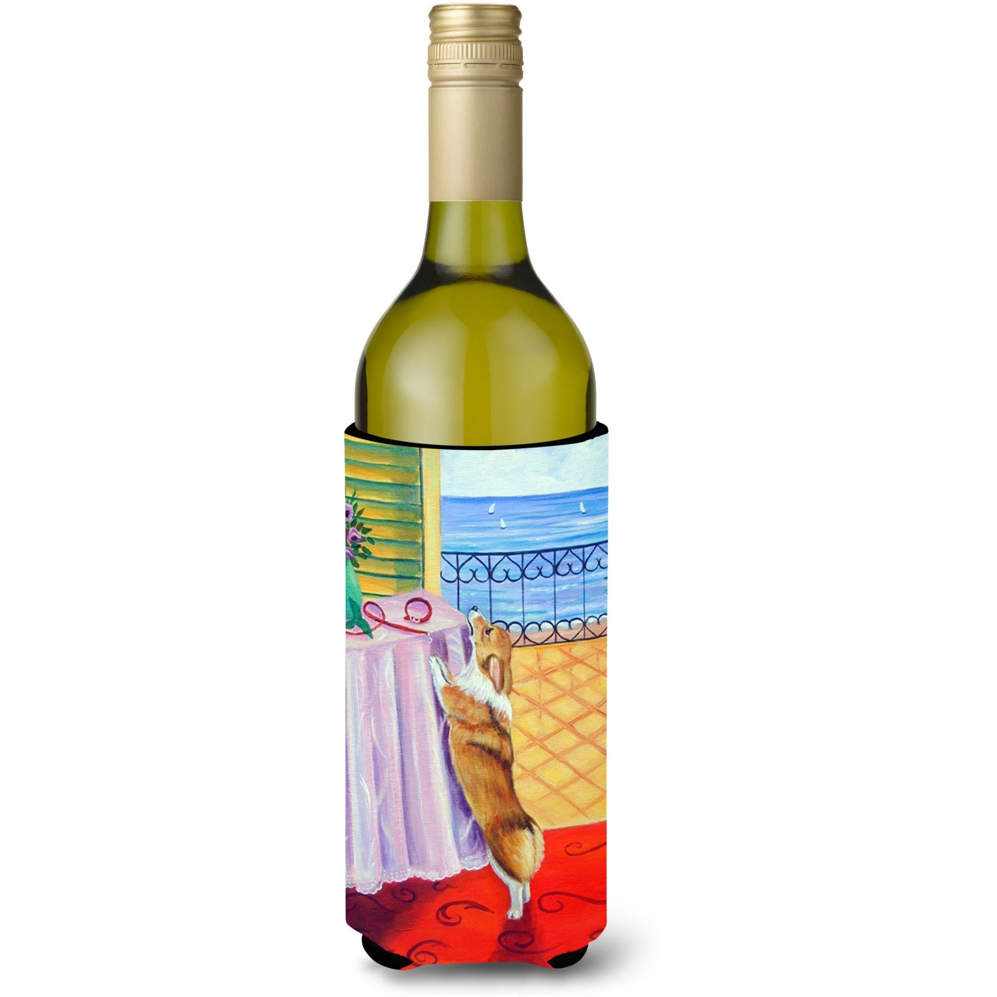 Corgi Wine Bottle Beverage Insulator Beverage Insulator Hugger 7285LITERK