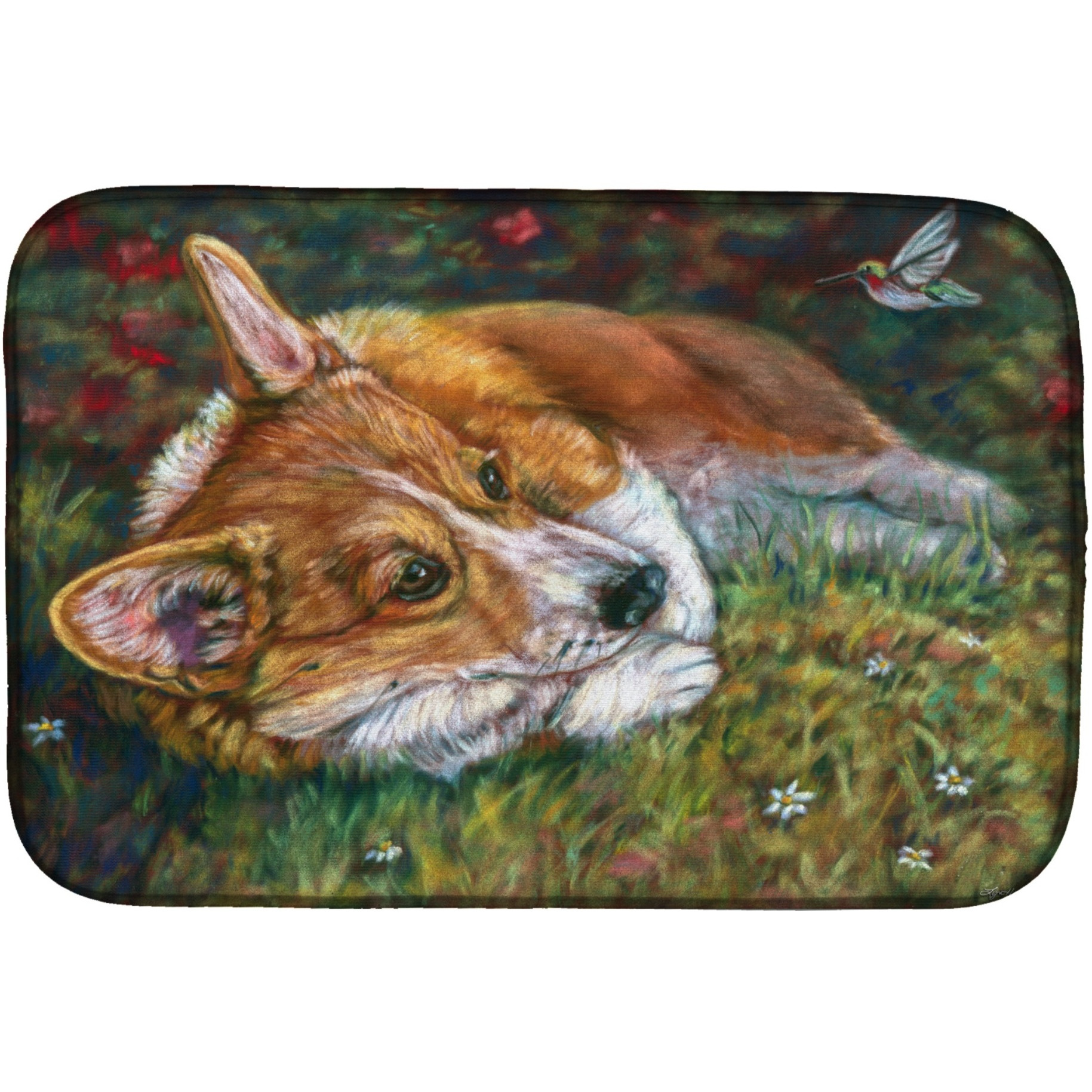 &quotCaroline's Treasures 7326DDM Dish Drying Mat, 14 x 21, Multicolor"