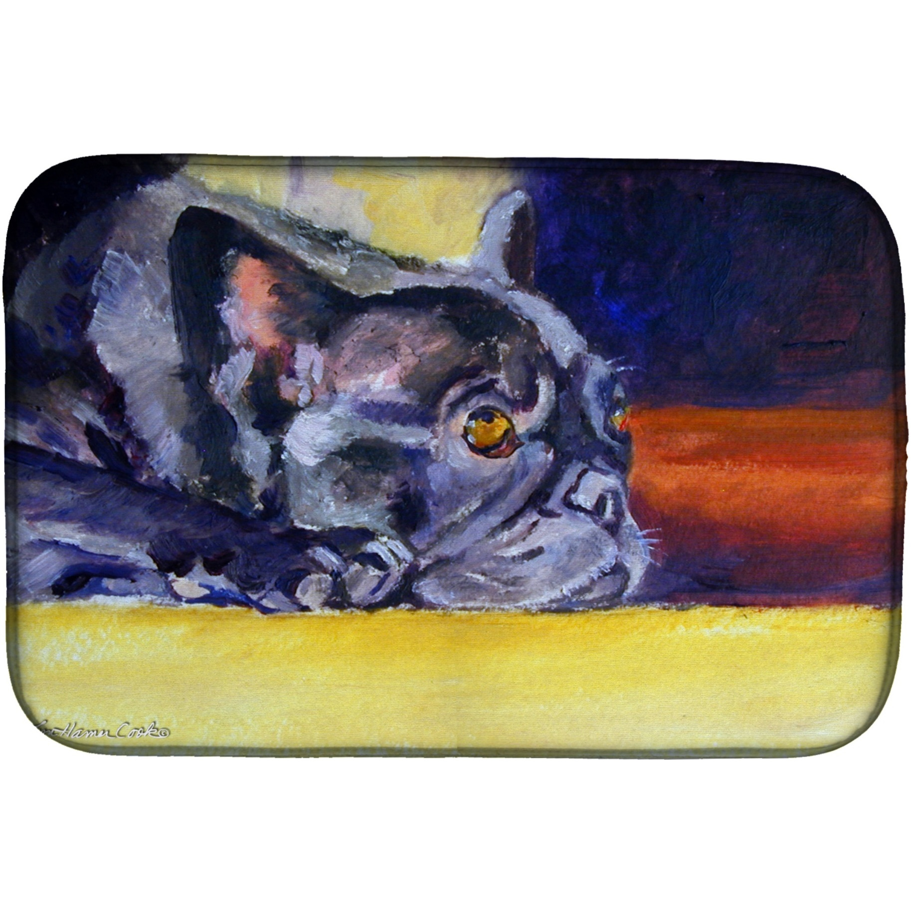 &quotCaroline's Treasures 7331DDM Dish Drying Mat, 14"" x 21"", Multicolor"