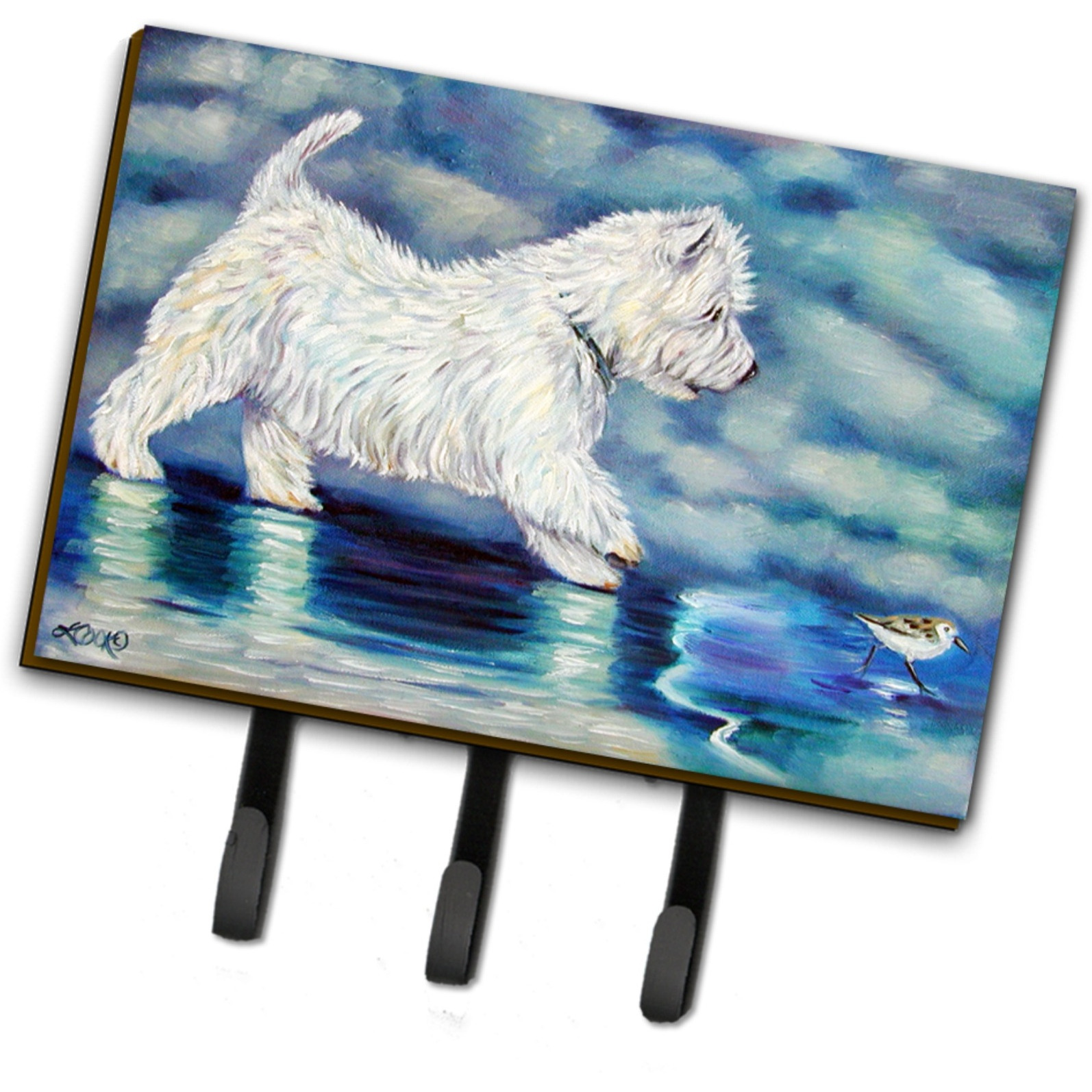 &quotCaroline's Treasures 7334TH68 Misty Westie Leash or Key Holder, Large, Multicolor"