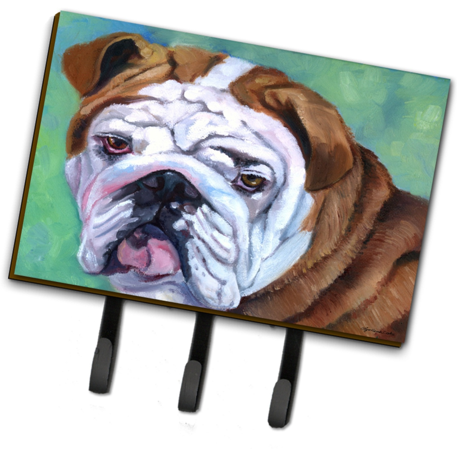 &quotCaroline's Treasures 7349TH68 Admiral The English Bulldog Leash or Key Holder, Large, Multicolor"