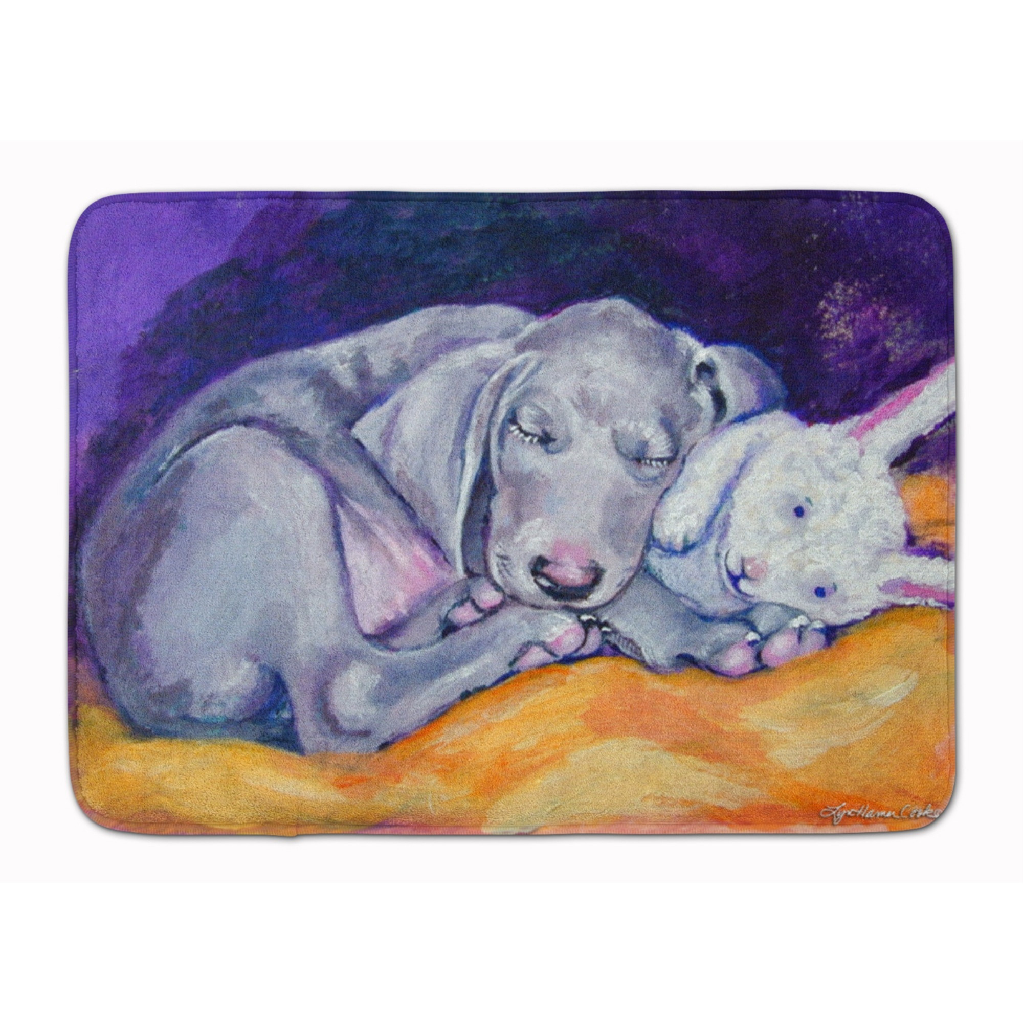 &quotCaroline's Treasures Weimaraner Snuggle Bunny Floor Mat, 19"" x 27"", Multicolor"