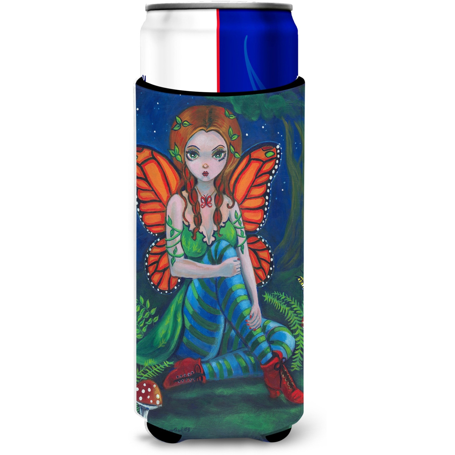 &quotCaroline's Treasures 7375MUK "&quotFairy Monarch Michelob Ultra Koozies for Slim Cans, Multicolor"