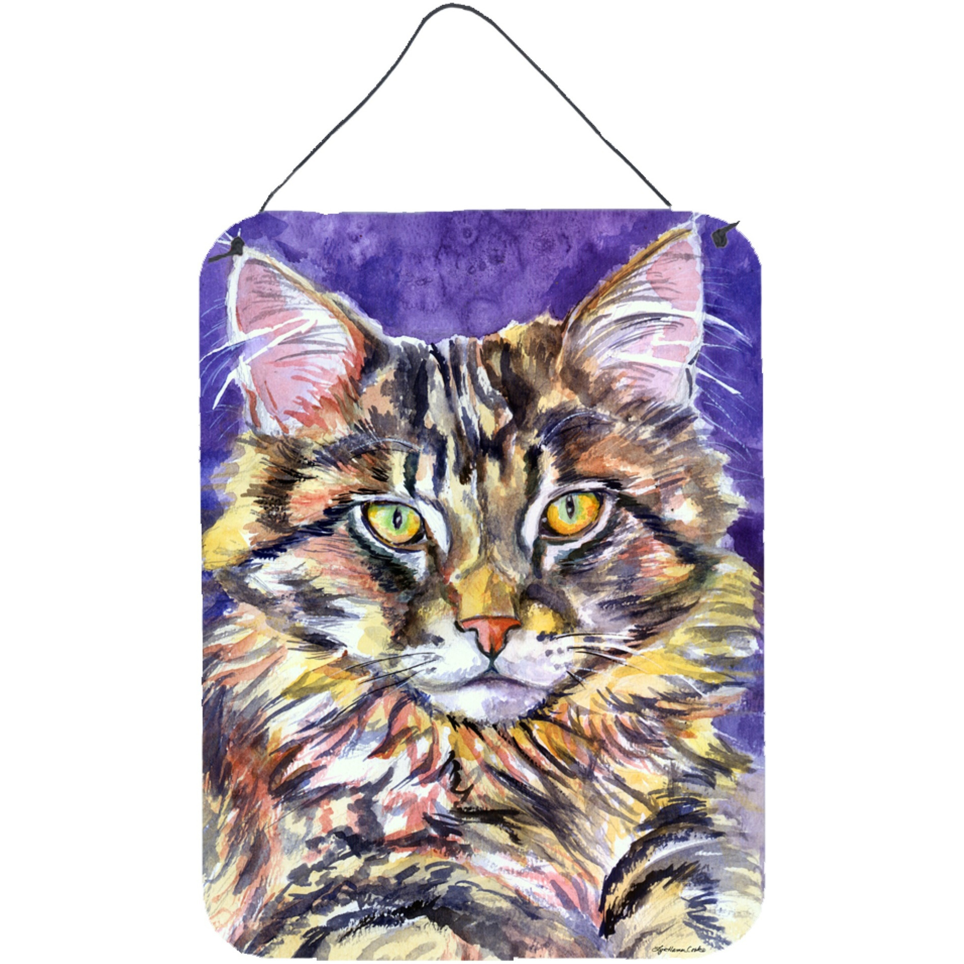 &quotCaroline's Treasures Maine Coon Sassy Wall or Door Hanging Prints 7390DS1216, 16HX12W, Multicolor"