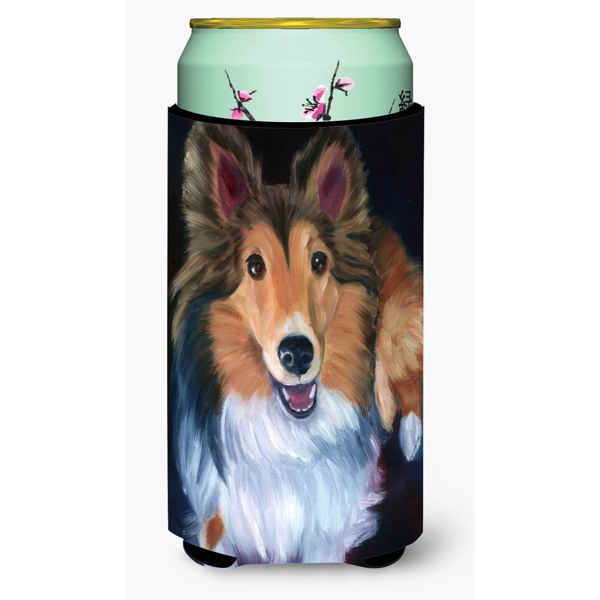 &quotCaroline's Treasures 7394TBC "&quotSheltie Stand Off"" Tall Boy Hugger Koozie, Multicolor"