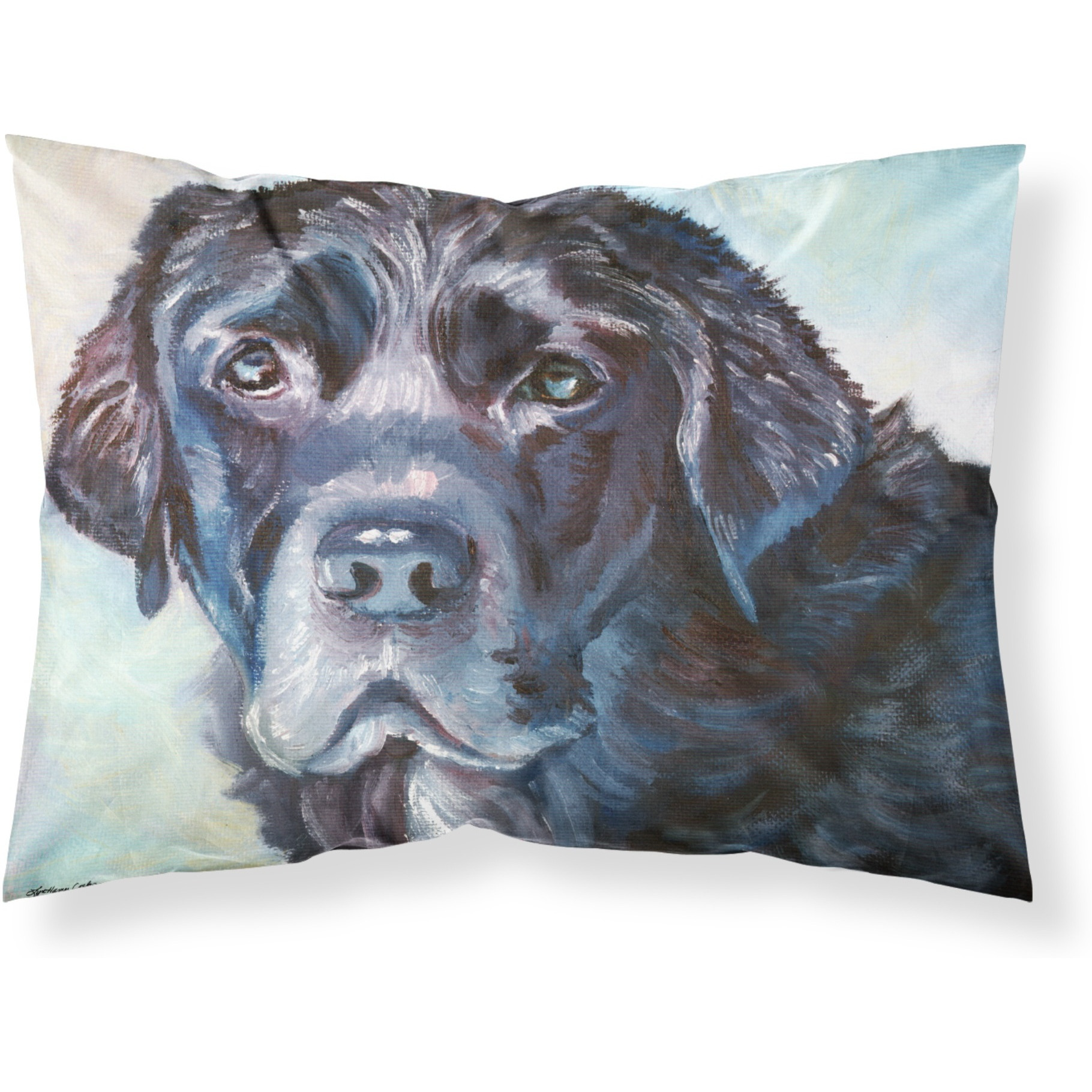 &quotCaroline's Treasures Black Labrador Face Fabric Standard Pillowcase 7419PILLOWCASE, Multicolor"