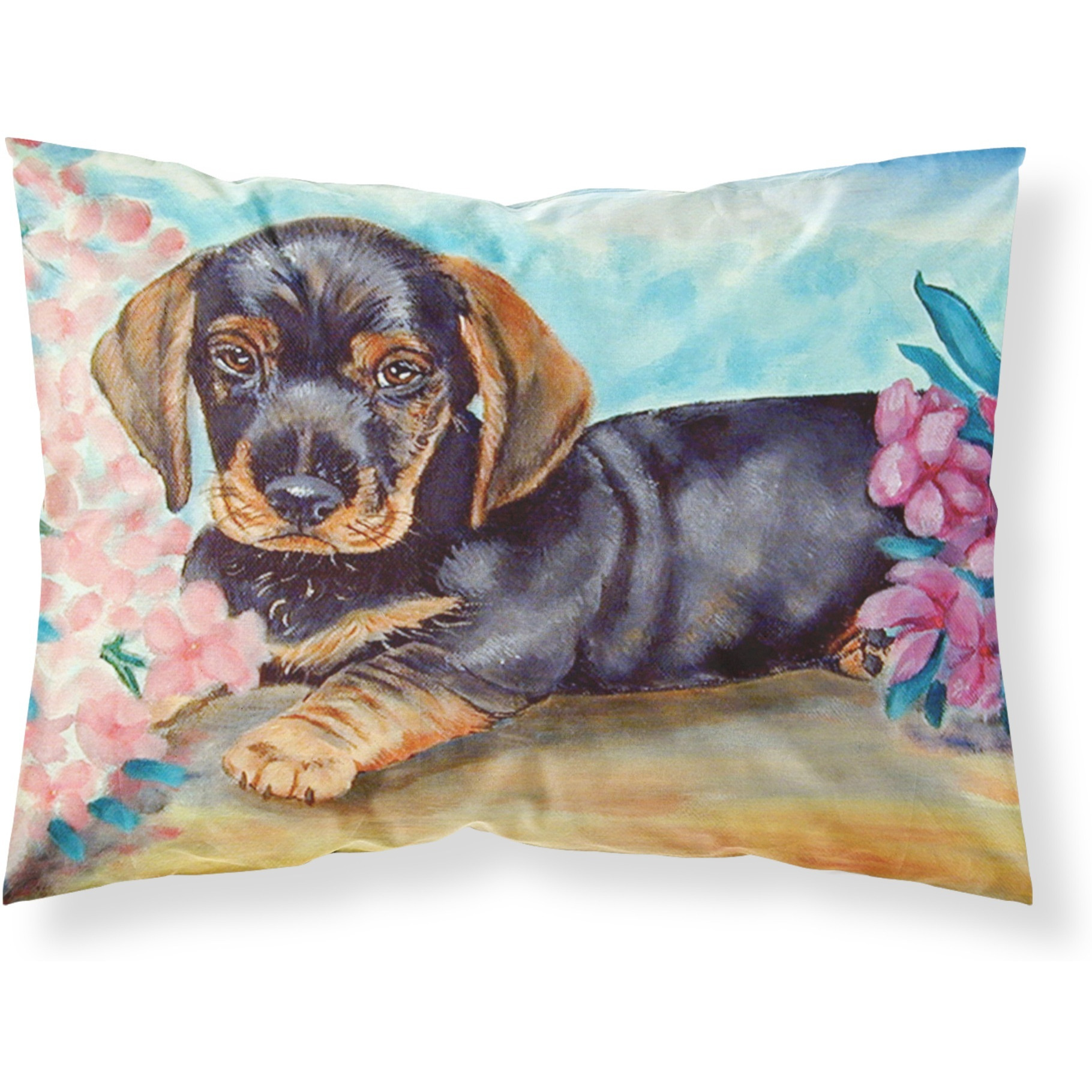 &quotCaroline's Treasures 7501PILLOWCASE Dachshund Moisture Wicking Fabric Standard Pillowcase, Large, Multicolor"