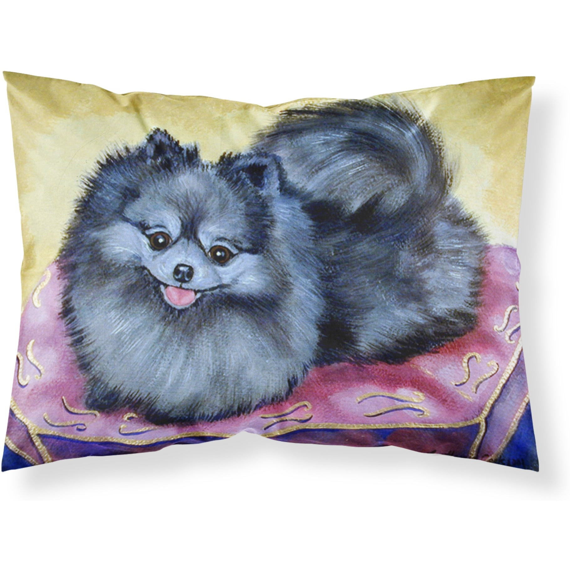 &quotCaroline's Treasures 7503PILLOWCASE Pomeranian Moisture Wicking Fabric Standard Pillowcase, Large, Multicolor"