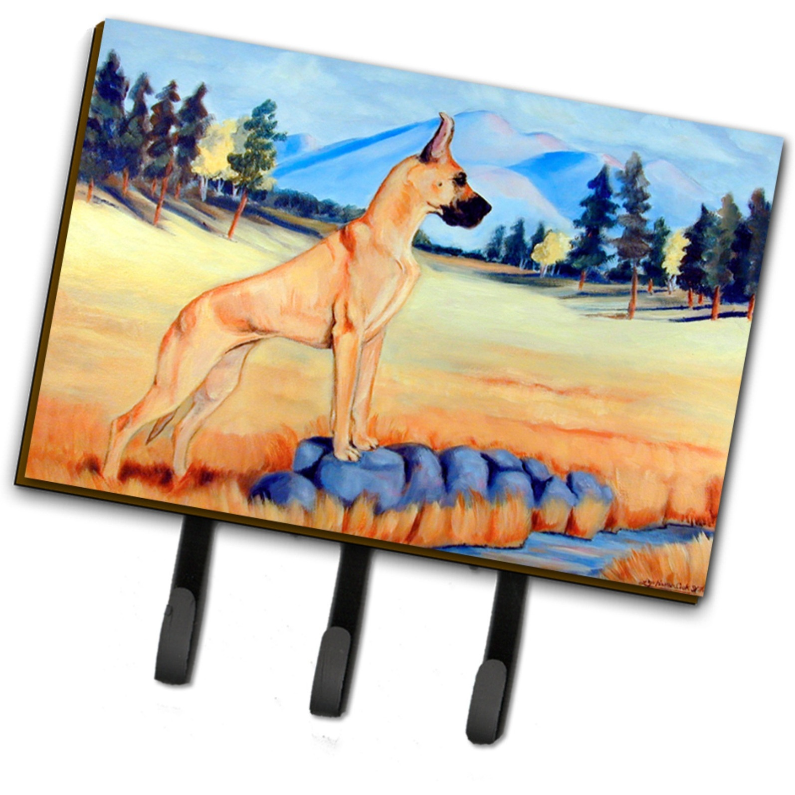 &quotCaroline's Treasures 7504TH68 Great Dane Leash Holder or Key Hook, Large, Multicolor"