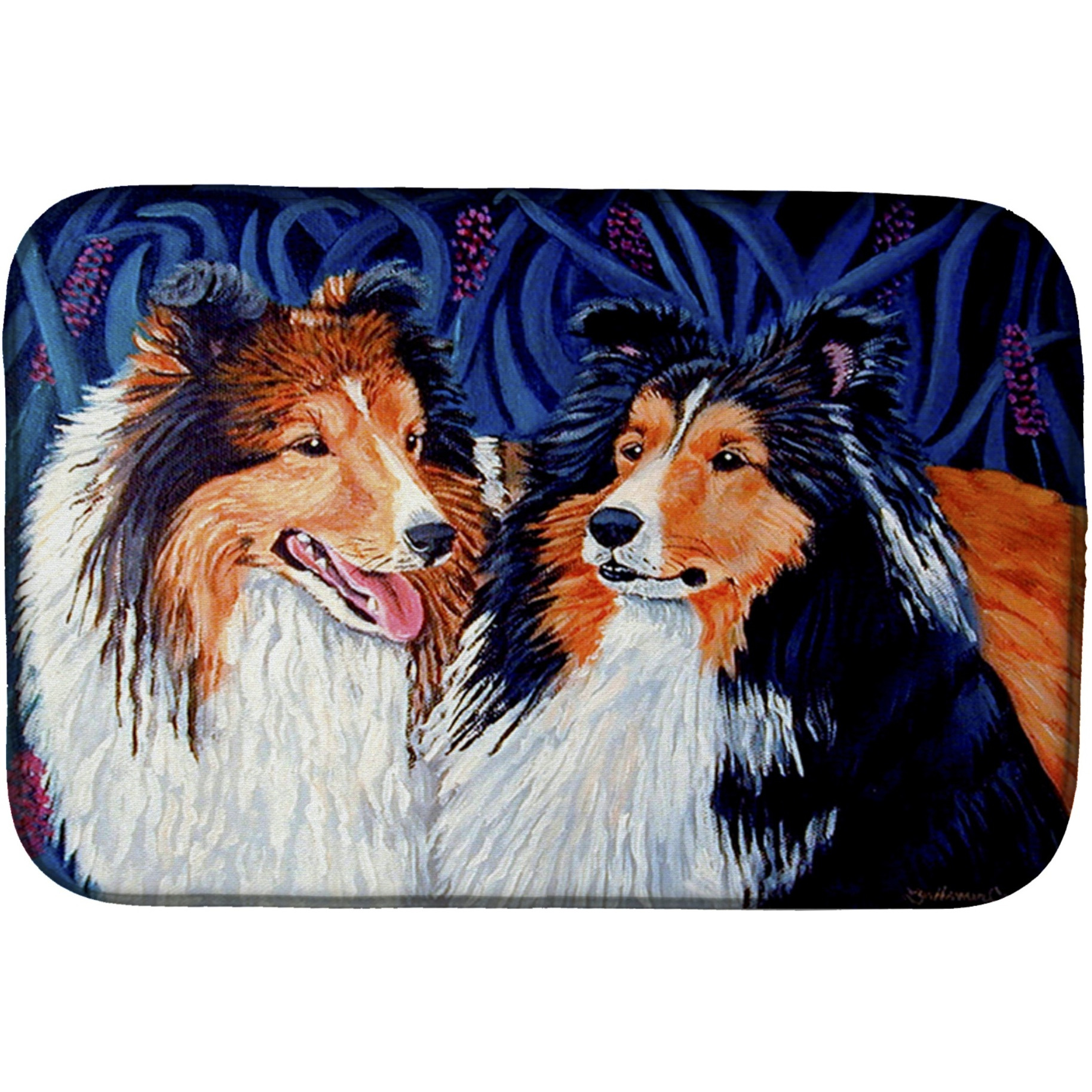 &quotCaroline's Treasures 7508DDM Dish Drying Mat, 14 x 21, Multicolor"