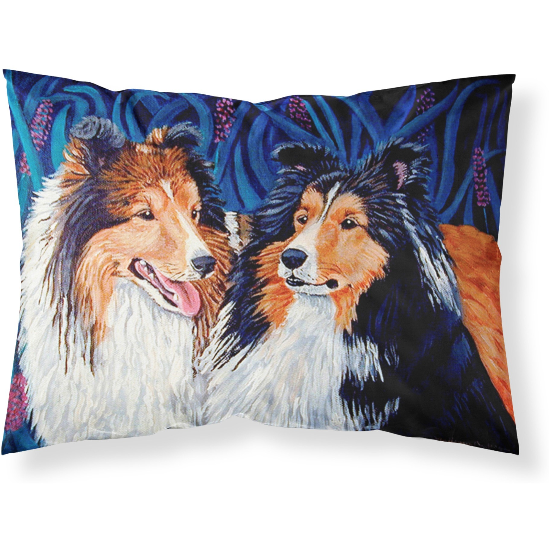 &quotCaroline's Treasures 7508PILLOWCASE Sheltie Moisture Wicking Fabric Standard Pillowcase, Large, Multicolor"