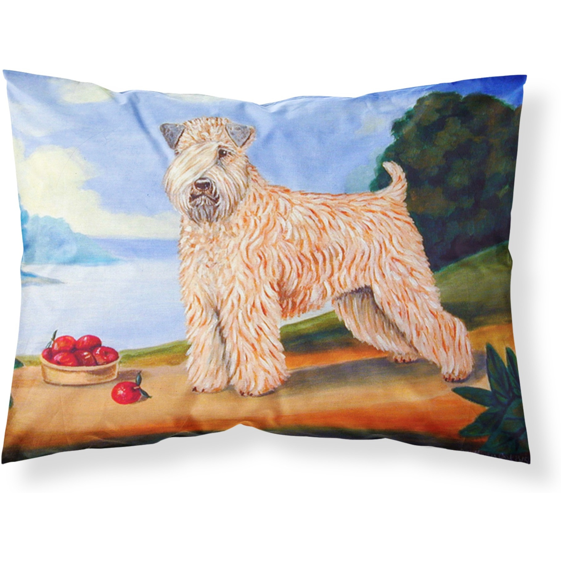 &quotCaroline's Treasures 7509PILLOWCASE Wheaten Terrier Soft Coated Moisture Wicking Fabric Standard Pillowcase, Large, Multicolor"