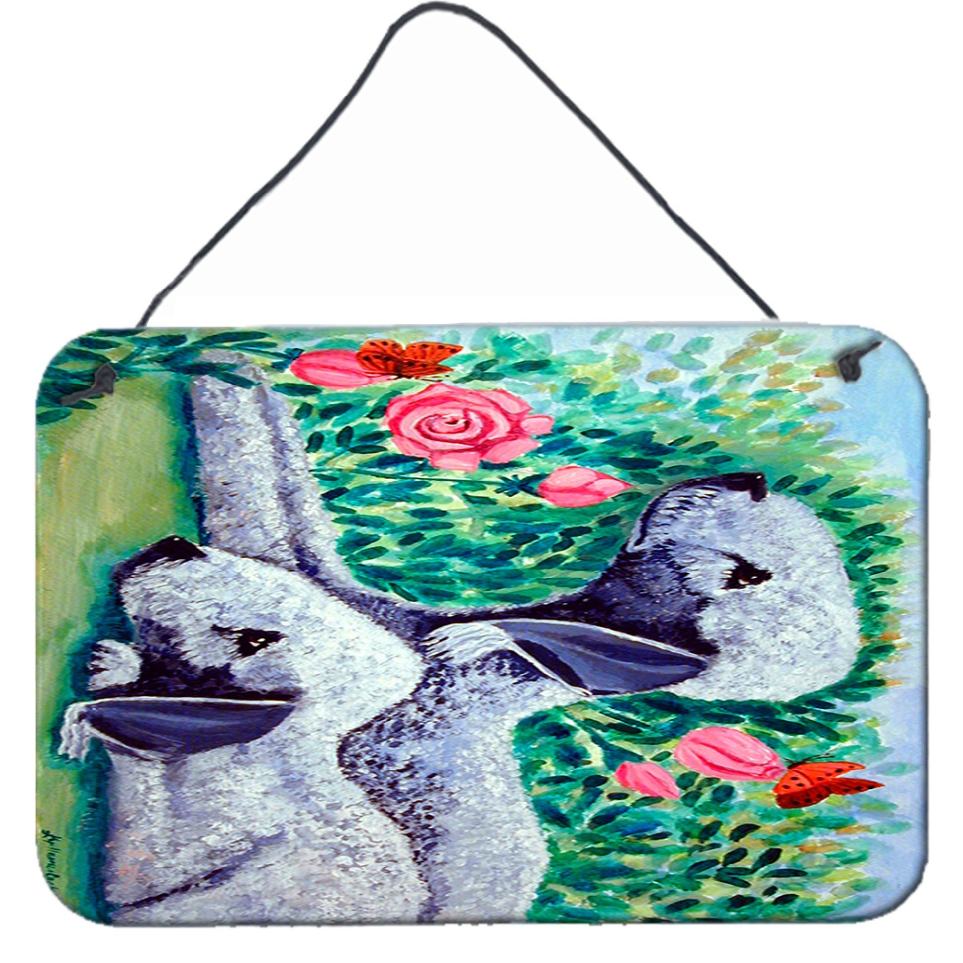 &quotCaroline's Treasures Bedlington Terrier Aluminum Metal Wall or Door Hanging Prints, 8 x 12"""