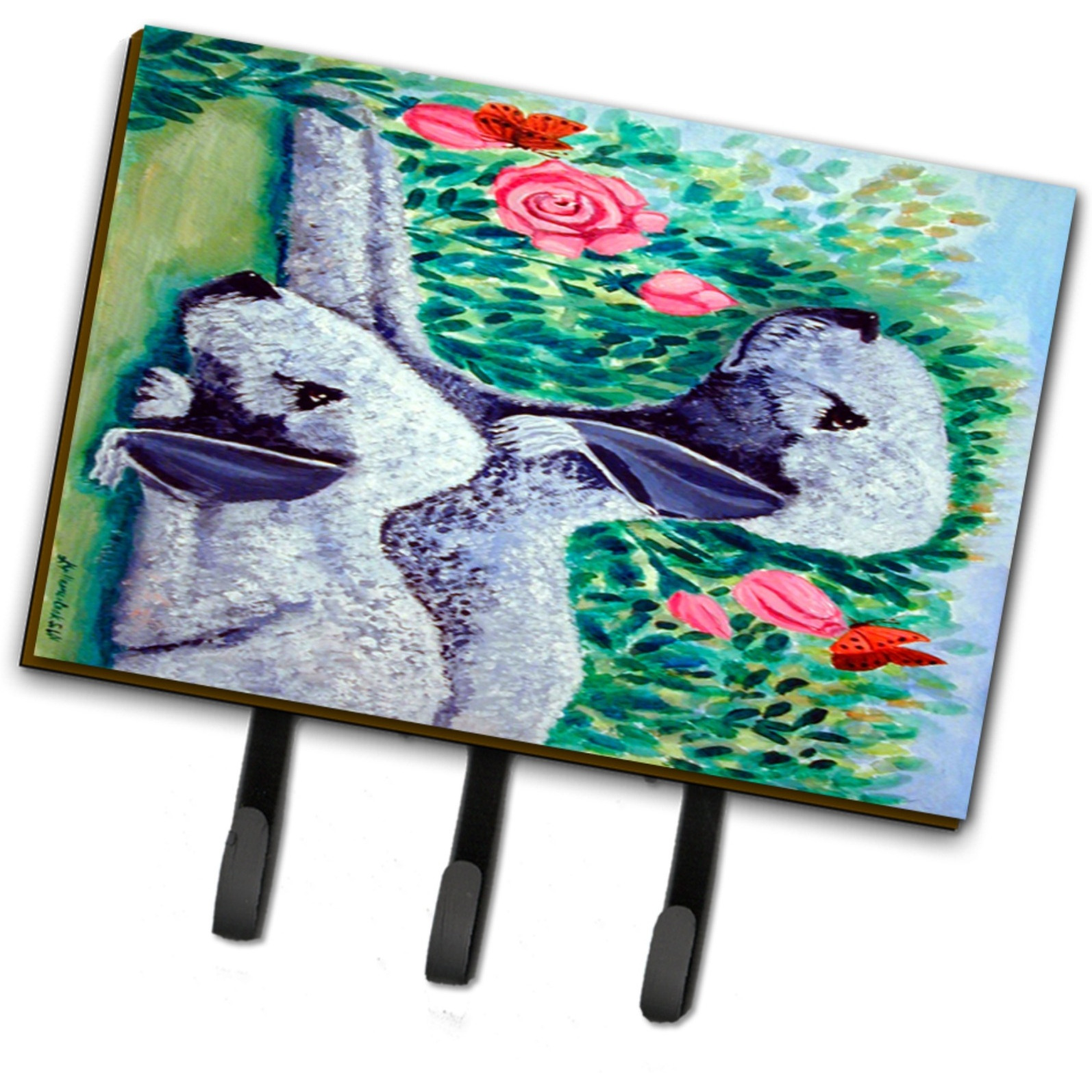 &quotCaroline's Treasures 7512TH68 Bedlington Terrier Leash Holder or Key Hook, Large, Multicolor"