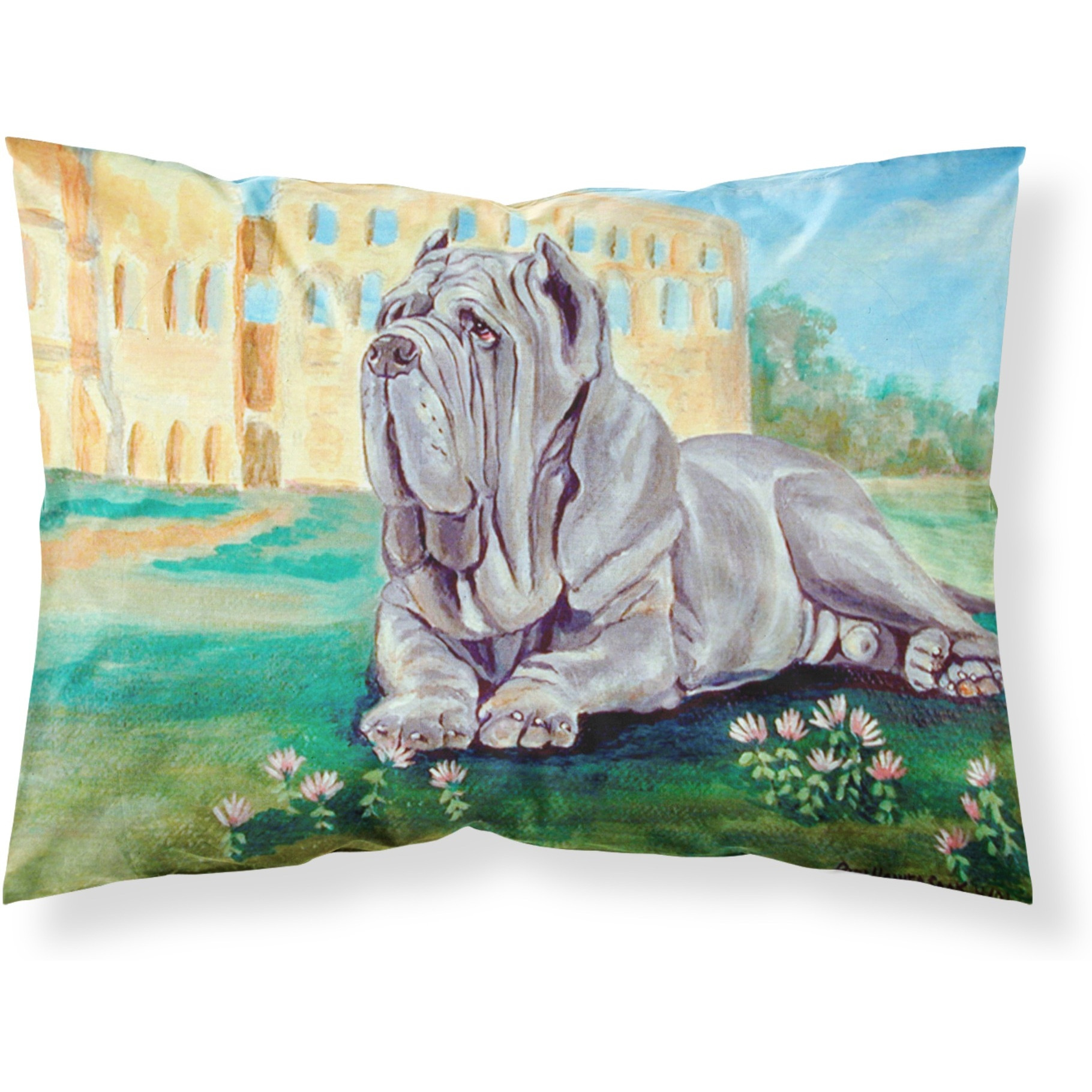 &quotCaroline's Treasures 7517PILLOWCASE Neapolitan Mastiff Moisture Wicking Fabric Standard Pillowcase, Large, Multicolor"