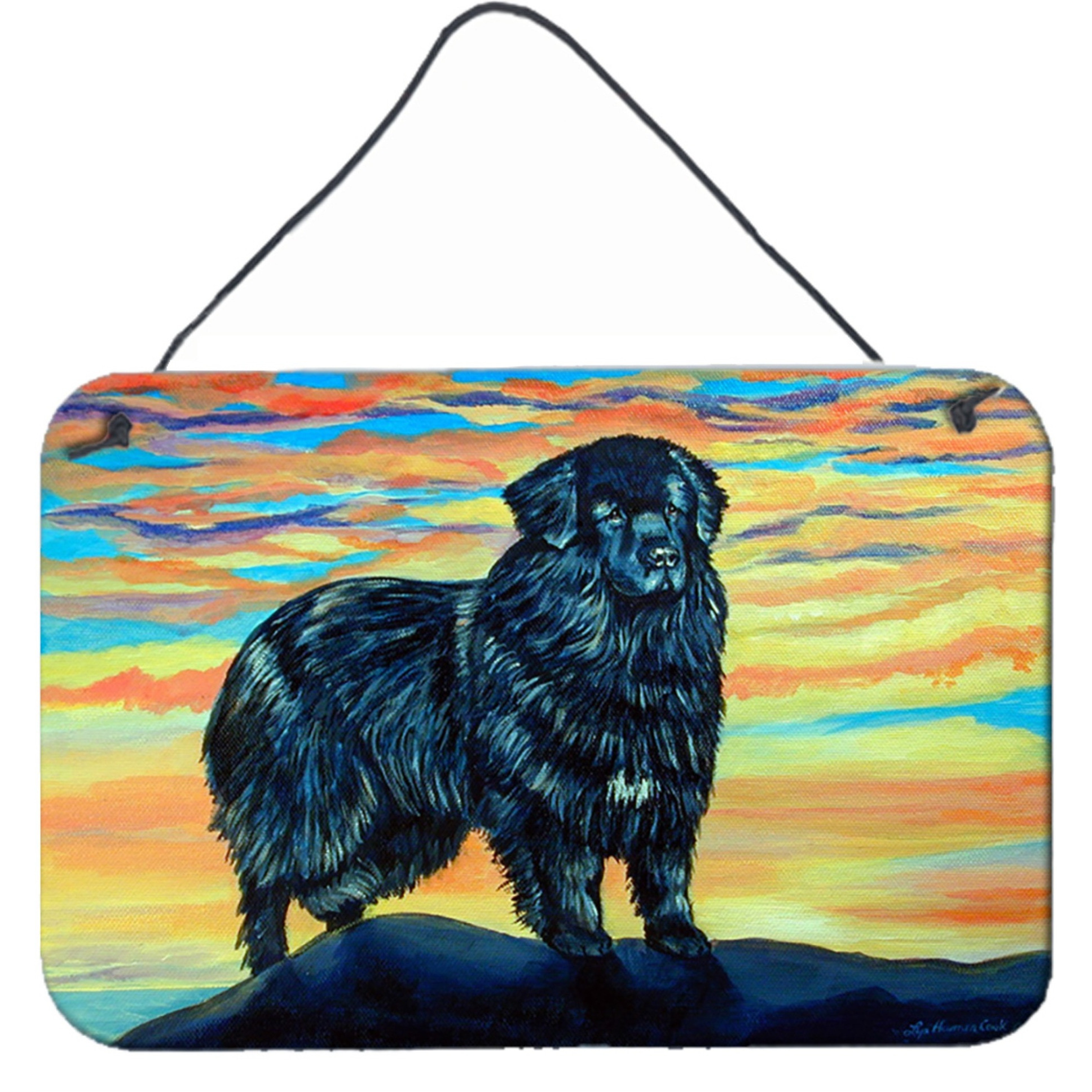 &quotCaroline's Treasures Newfoundland Aluminum Metal Wall or Door Hanging Prints, 8 x 12"""