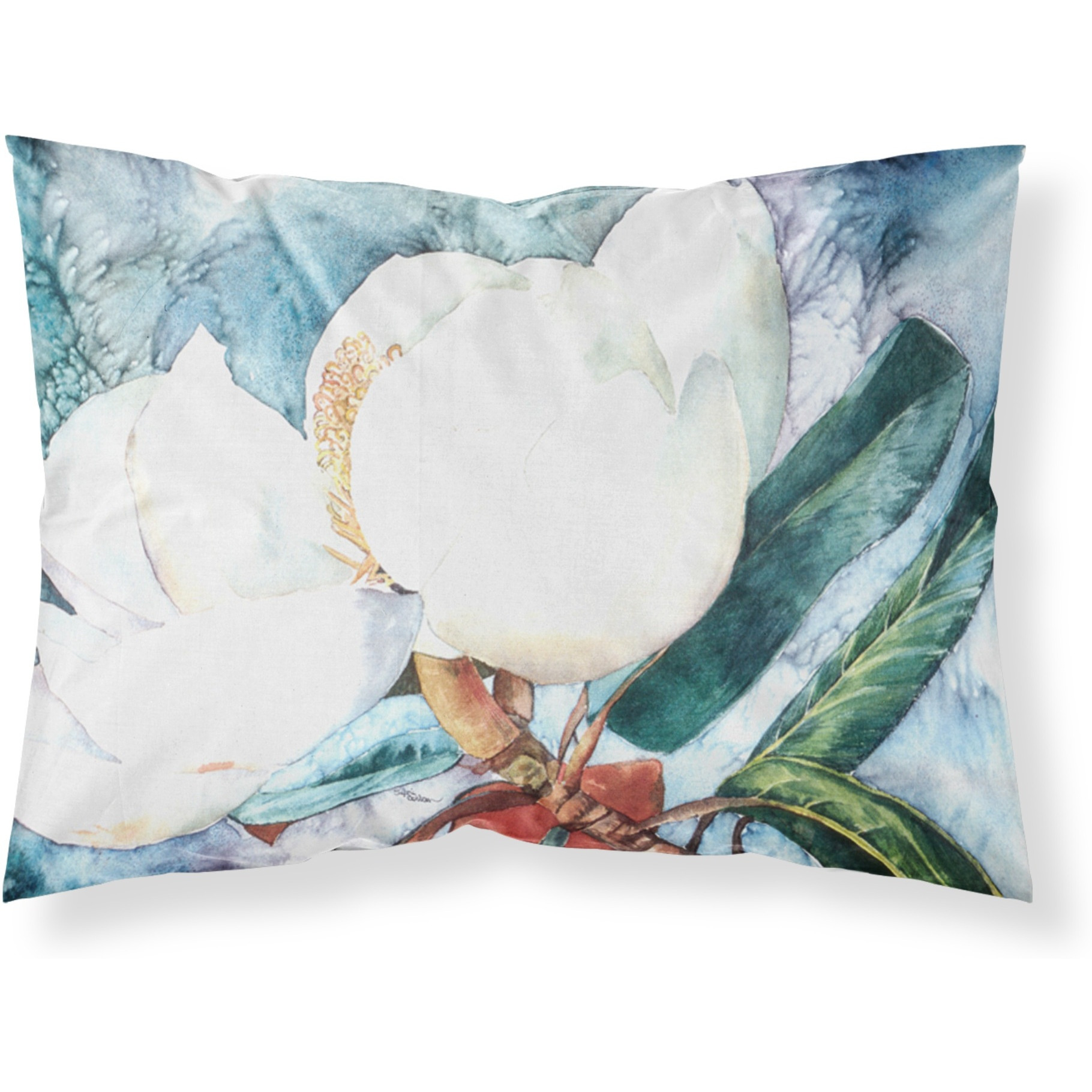 &quotCaroline's Treasures 8001PILLOWCASE Flower-Magnolia Moisture Wicking Fabric Standard Pillowcase, Large, Multicolor"