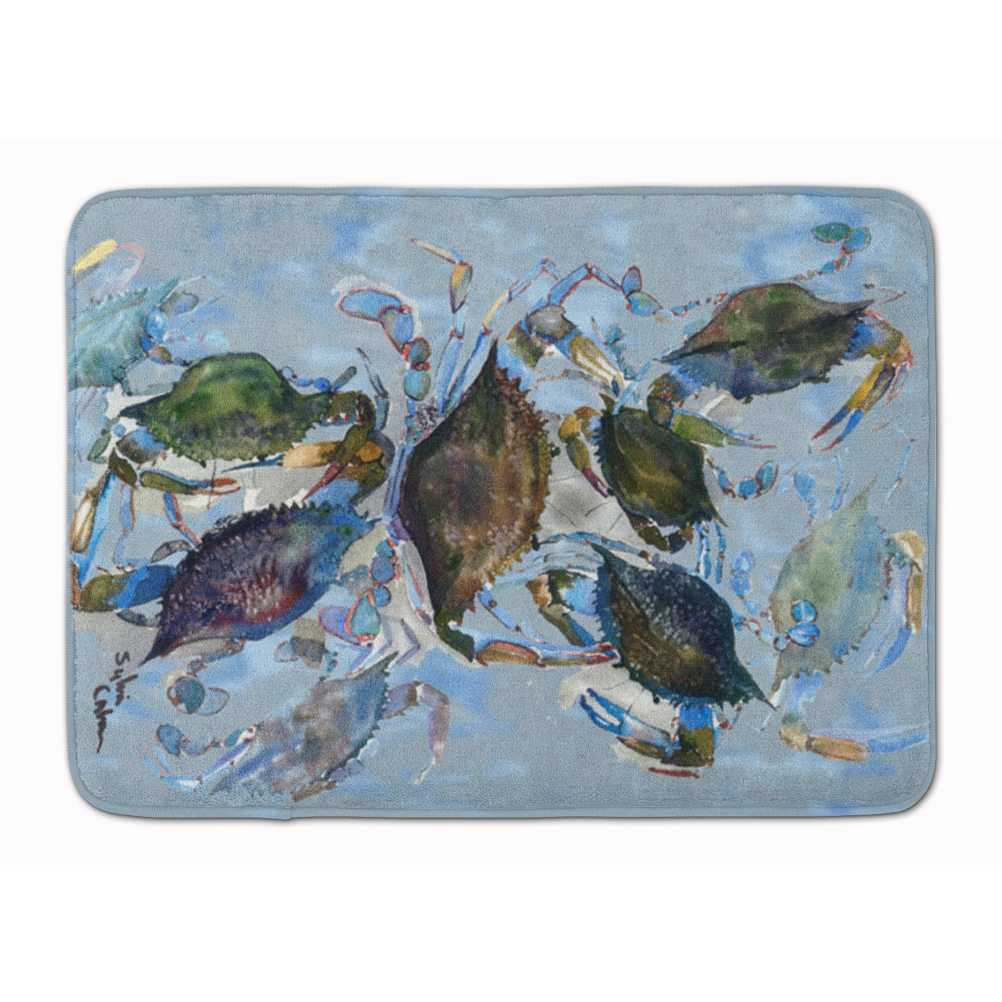 &quotCaroline's Treasures Crab Floor Mat, 19"" x 27"", Multicolor"
