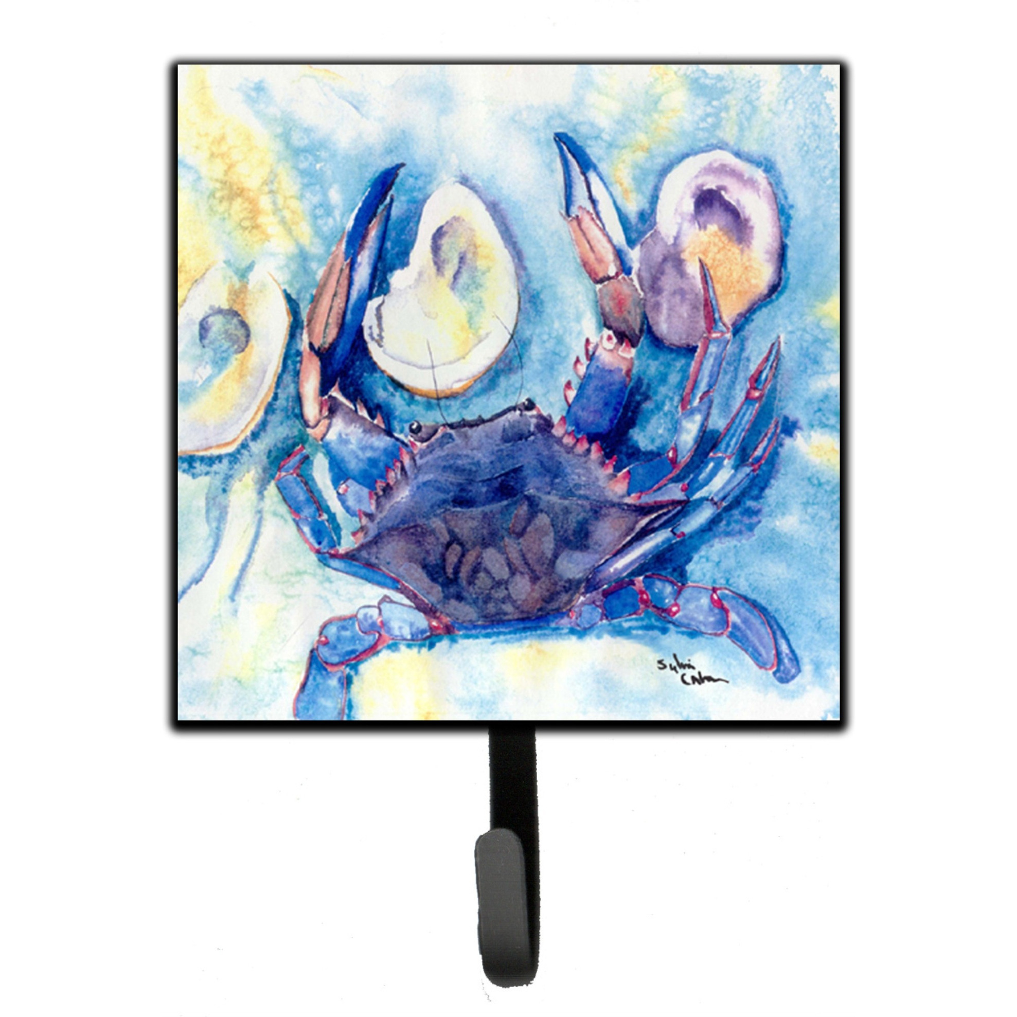 &quotCaroline's Treasures 8042SH4 Crab Leash Holder or Key Hook, Small, Multicolor"