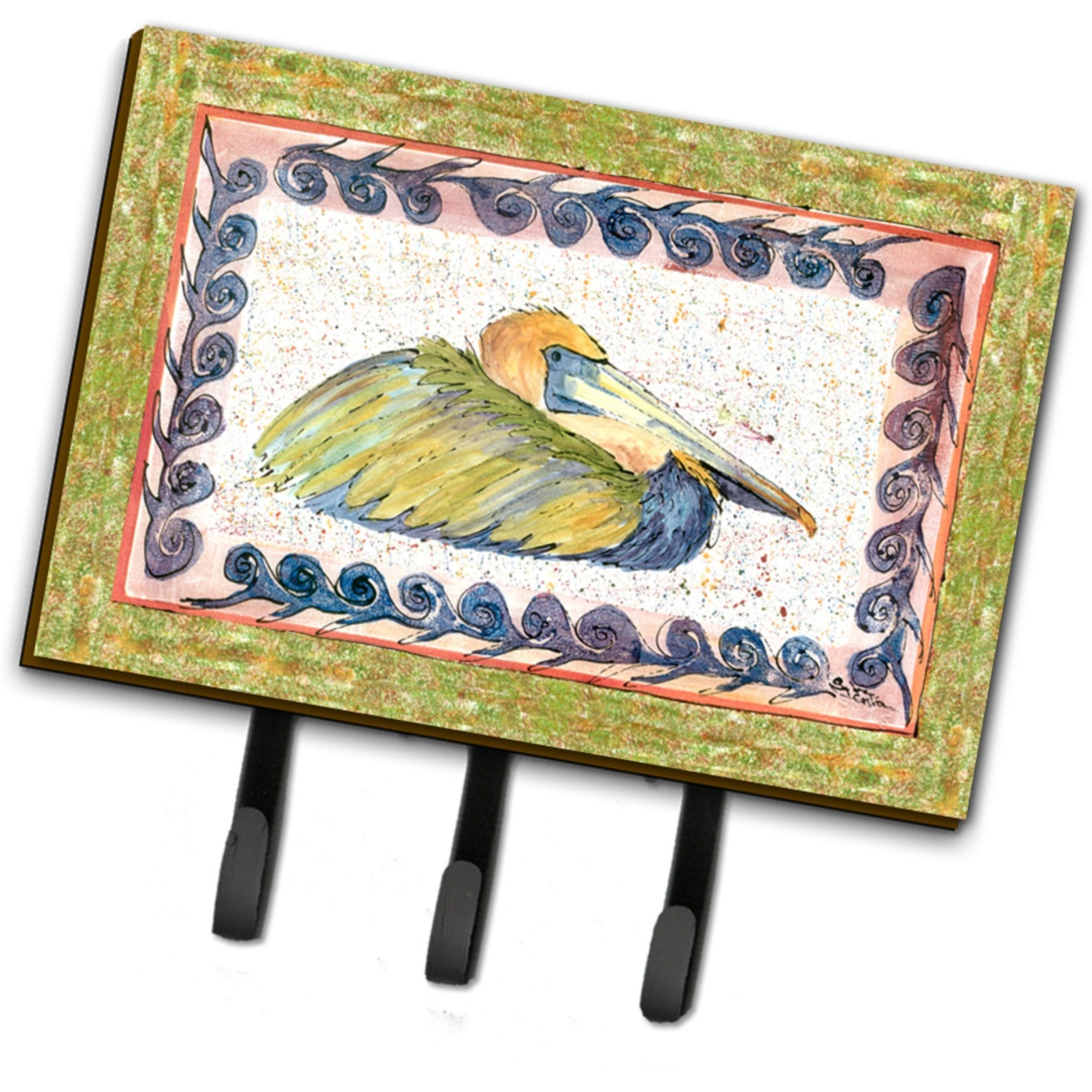&quotCaroline's Treasures 8053TH68 Bird-Pelican Leash Holder or Key Hook, Large, Multicolor"