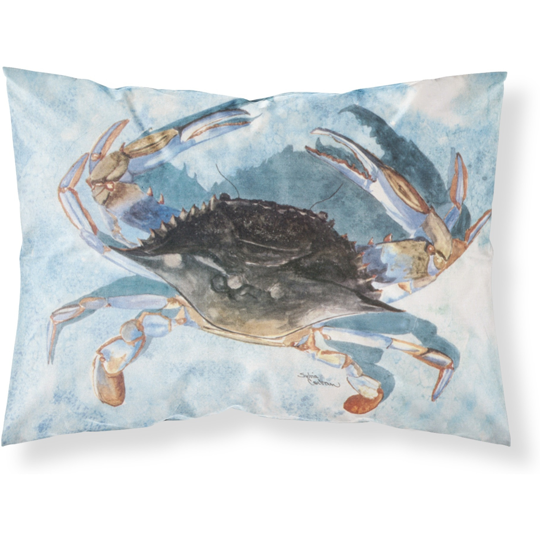 &quotCaroline's Treasures 8055PILLOWCASE Crab Moisture Wicking Fabric Standard Pillowcase, Large, Multicolor"