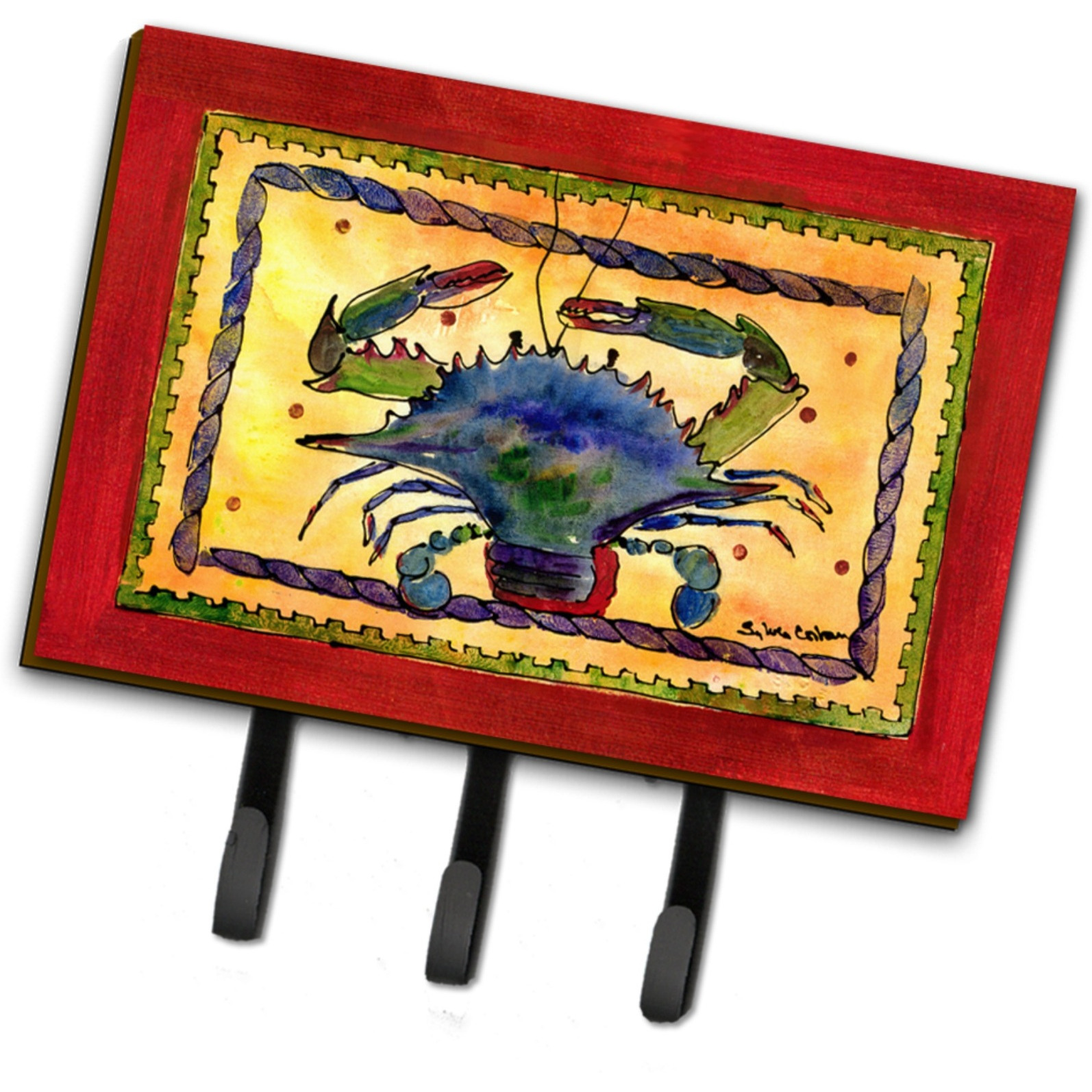 &quotCaroline's Treasures 8056TH68 Crab Leash or Key Holder, Large, Multicolor"